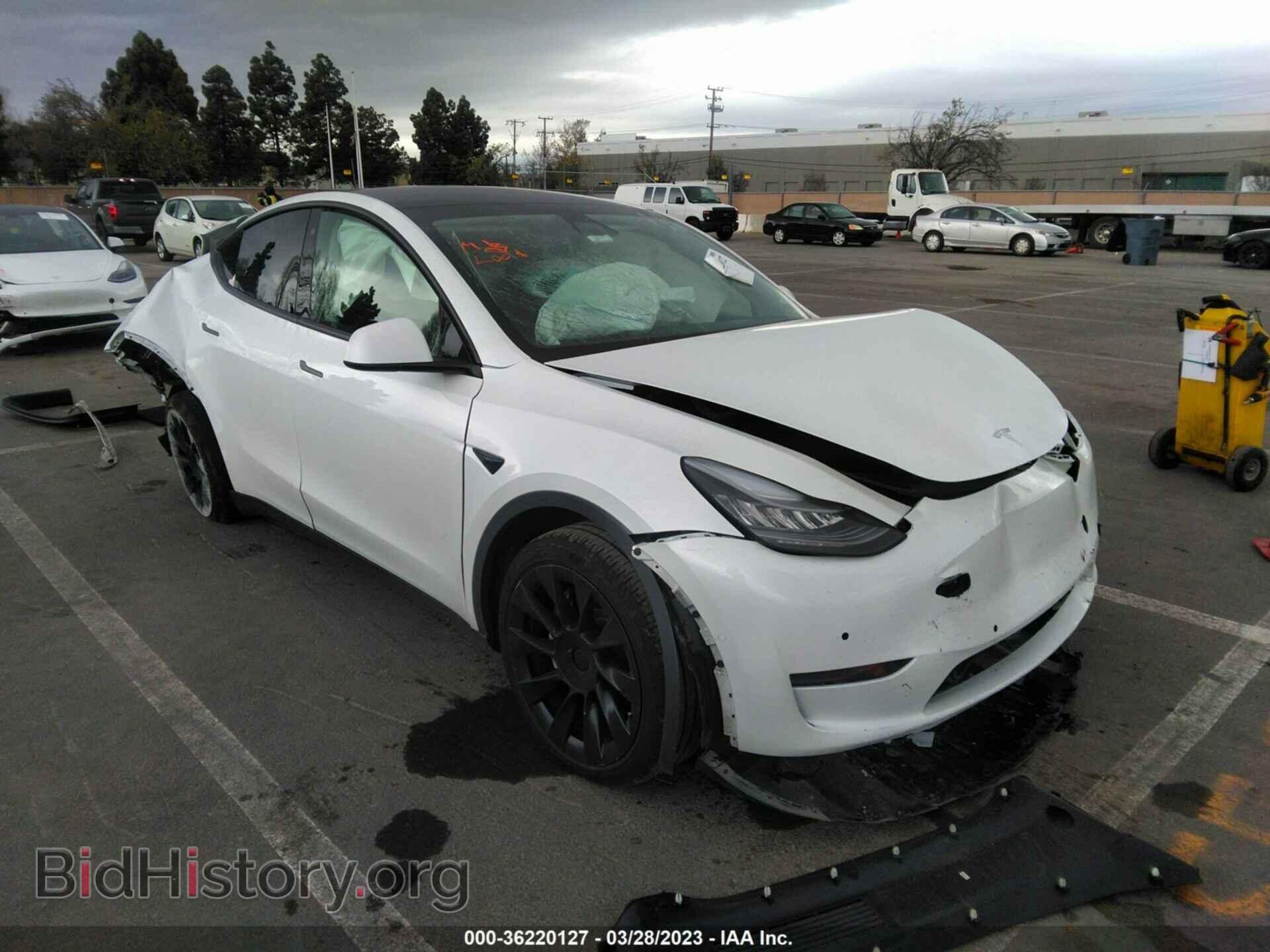Photo 5YJYGDEEXMF095586 - TESLA MODEL Y 2021