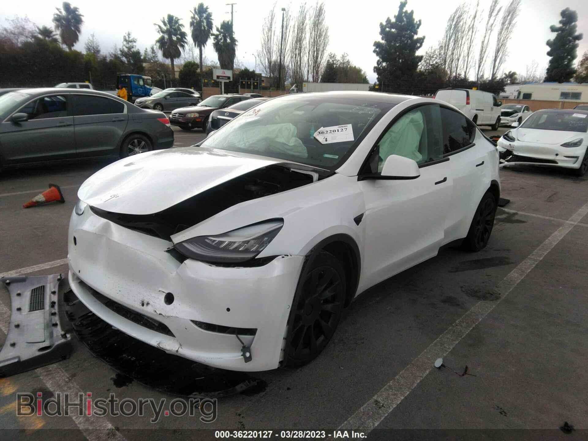 2021 TESLA MODEL Y - VIN: 5YJYGDEEXMF095586 - Фото 2