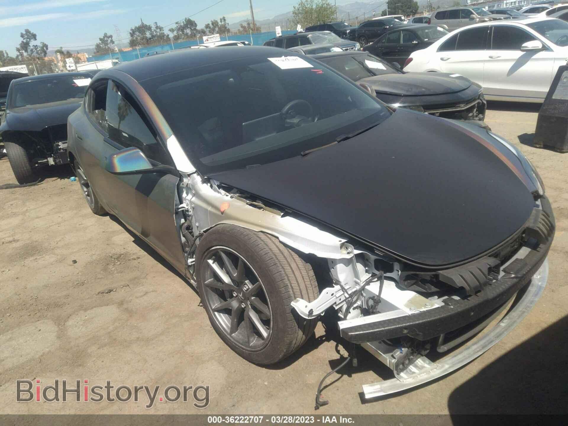 Photo 5YJ3E1EA0MF052743 - TESLA MODEL 3 2021
