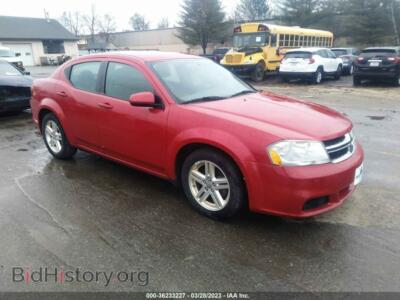 2012 Dodge AVENGER SXT, красный — VIN 1C3CDZCB3CN223485, IAAI