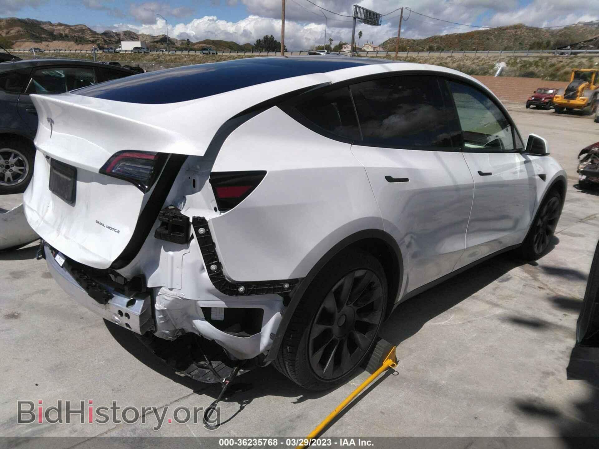 2022 TESLA MODEL Y - VIN: 7SAYGAEE3NF401966 - Фото 4