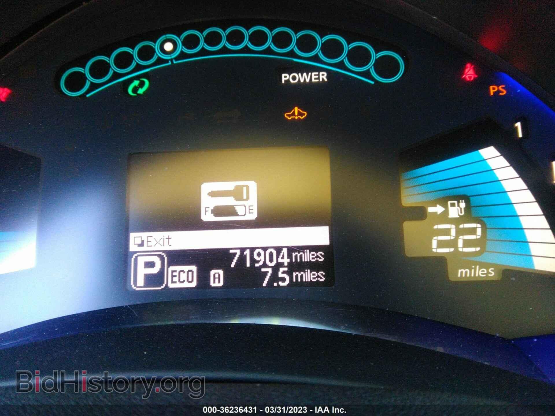 2013 NISSAN LEAF - VIN: 1N4AZ0CP7DC403308 - Фото 7