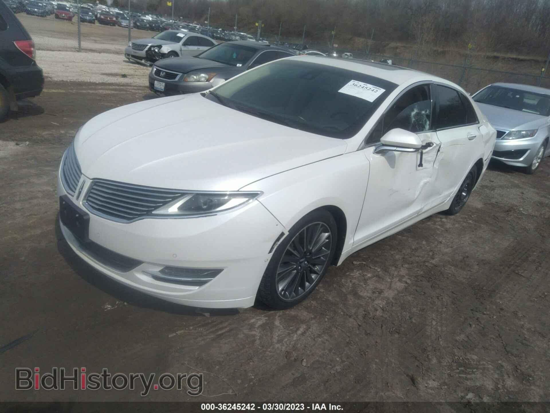 2016 LINCOLN MKZ - VIN: 3LN6L2G94GR602004 - Photo 2