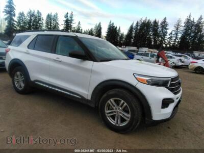 2022 Ford EXPLORER XLT, turquoise — VIN 1FMSK8DH1NGC13941, IAAI
