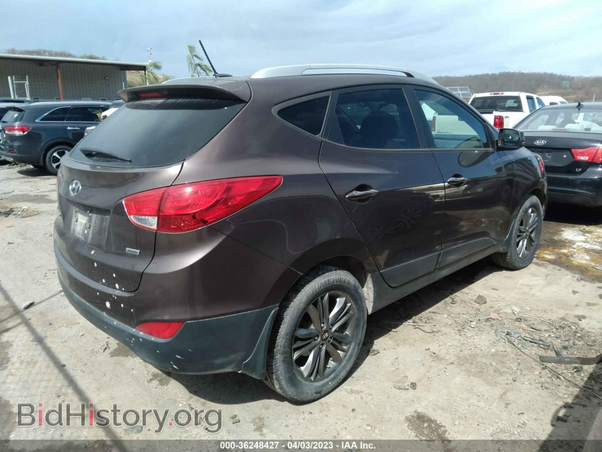 2014 HYUNDAI TUCSON - VIN: KM8JUCAG2EU855655 - Фото 4