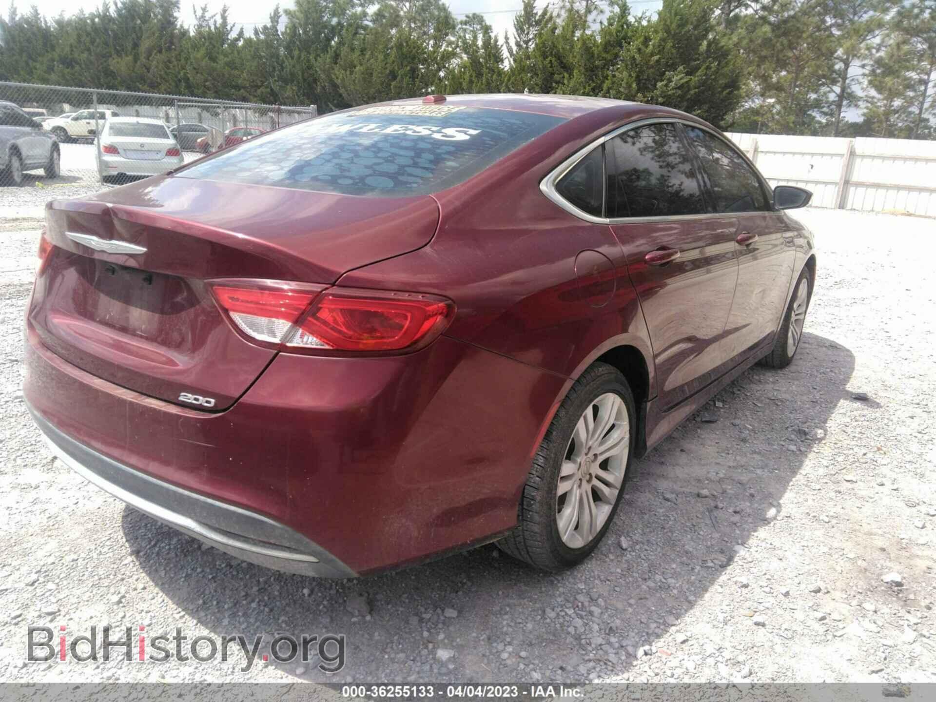 2015 CHRYSLER 200 - VIN: 1C3CCCAB2FN647408 - Фото 4