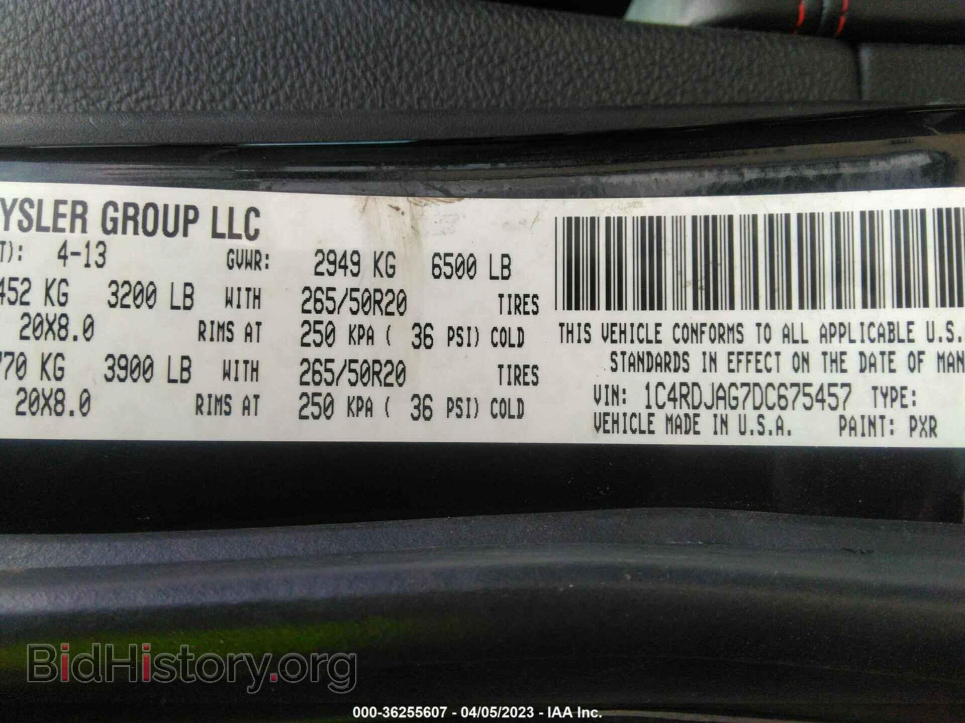 2013 DODGE DURANGO - VIN: 1C4RDJAG7DC675457 - Photo 9