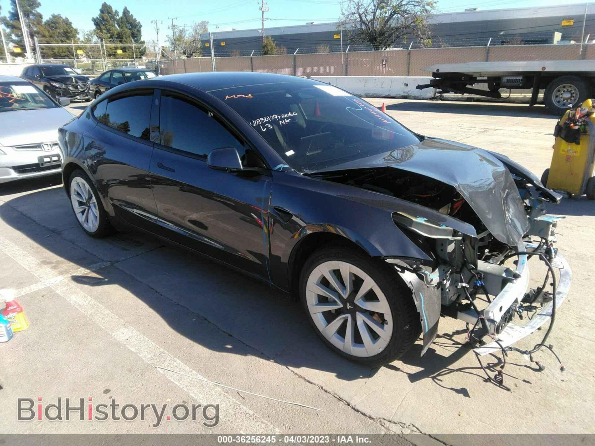 Photo 5YJ3E1EB0NF177056 - TESLA MODEL 3 2022