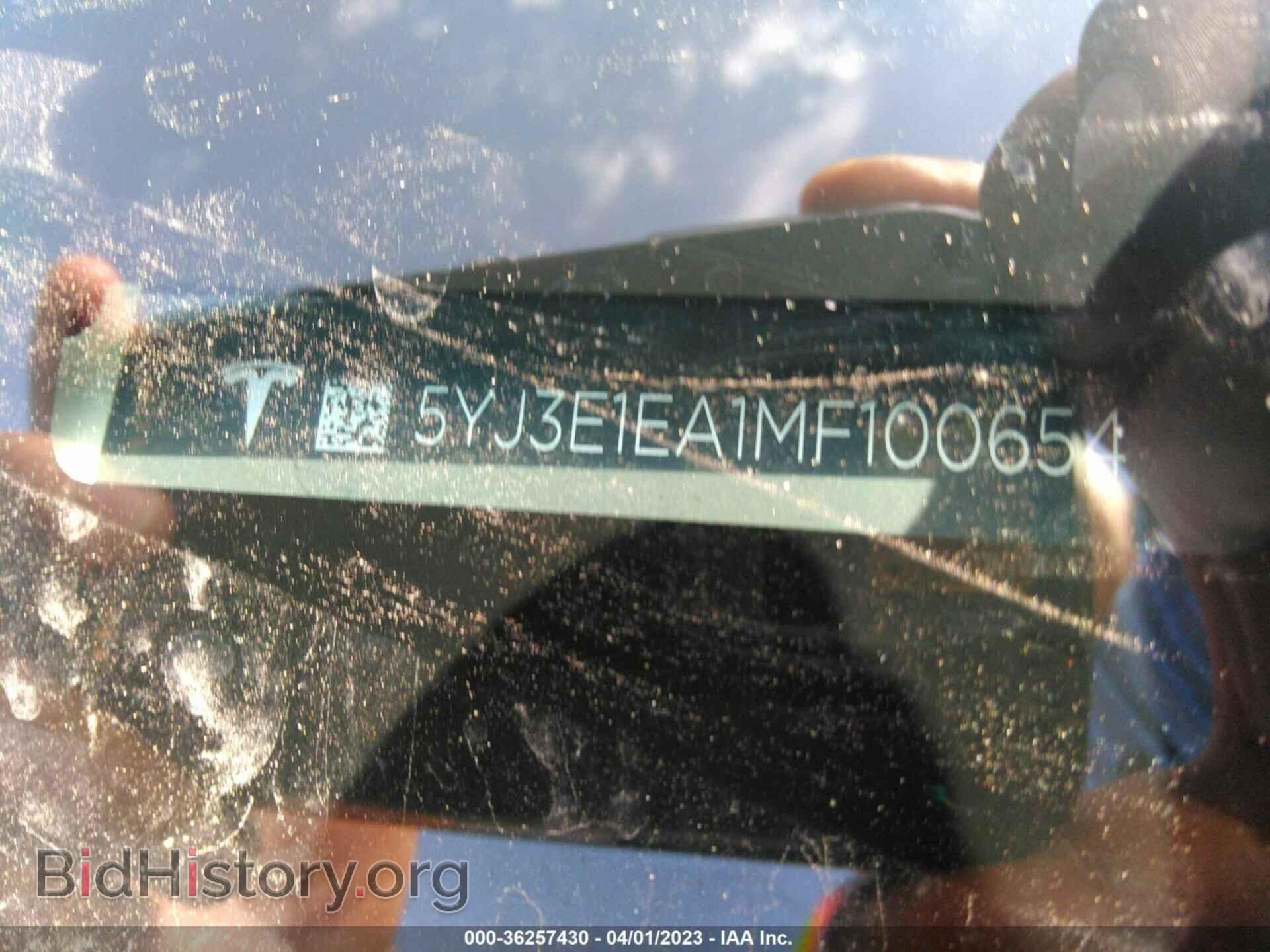 2021 TESLA MODEL 3 - VIN: 5YJ3E1EA1MF100654 - Photo 9