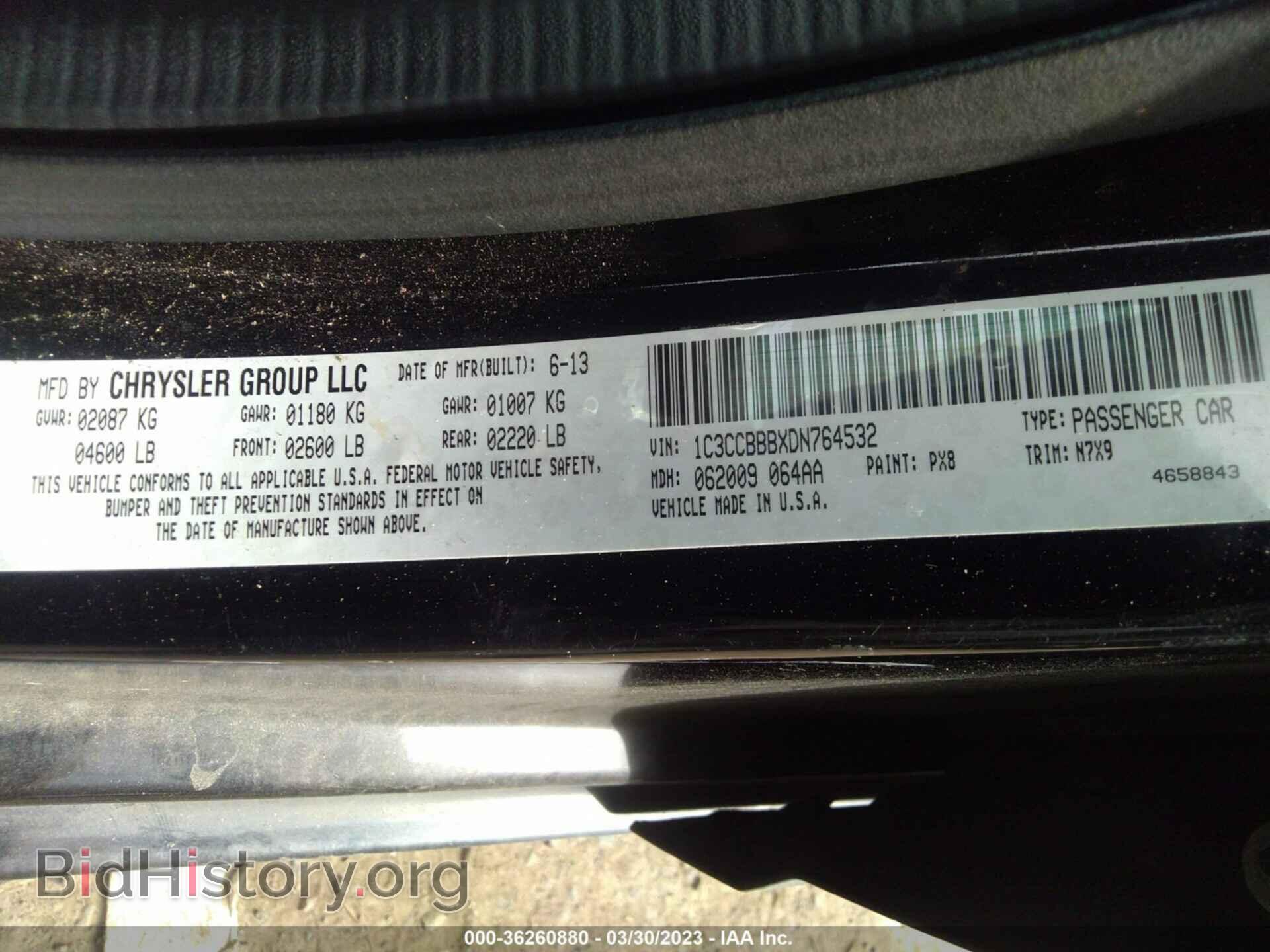 2013 CHRYSLER 200 - VIN: 1C3CCBBBXDN764532 - Photo 9