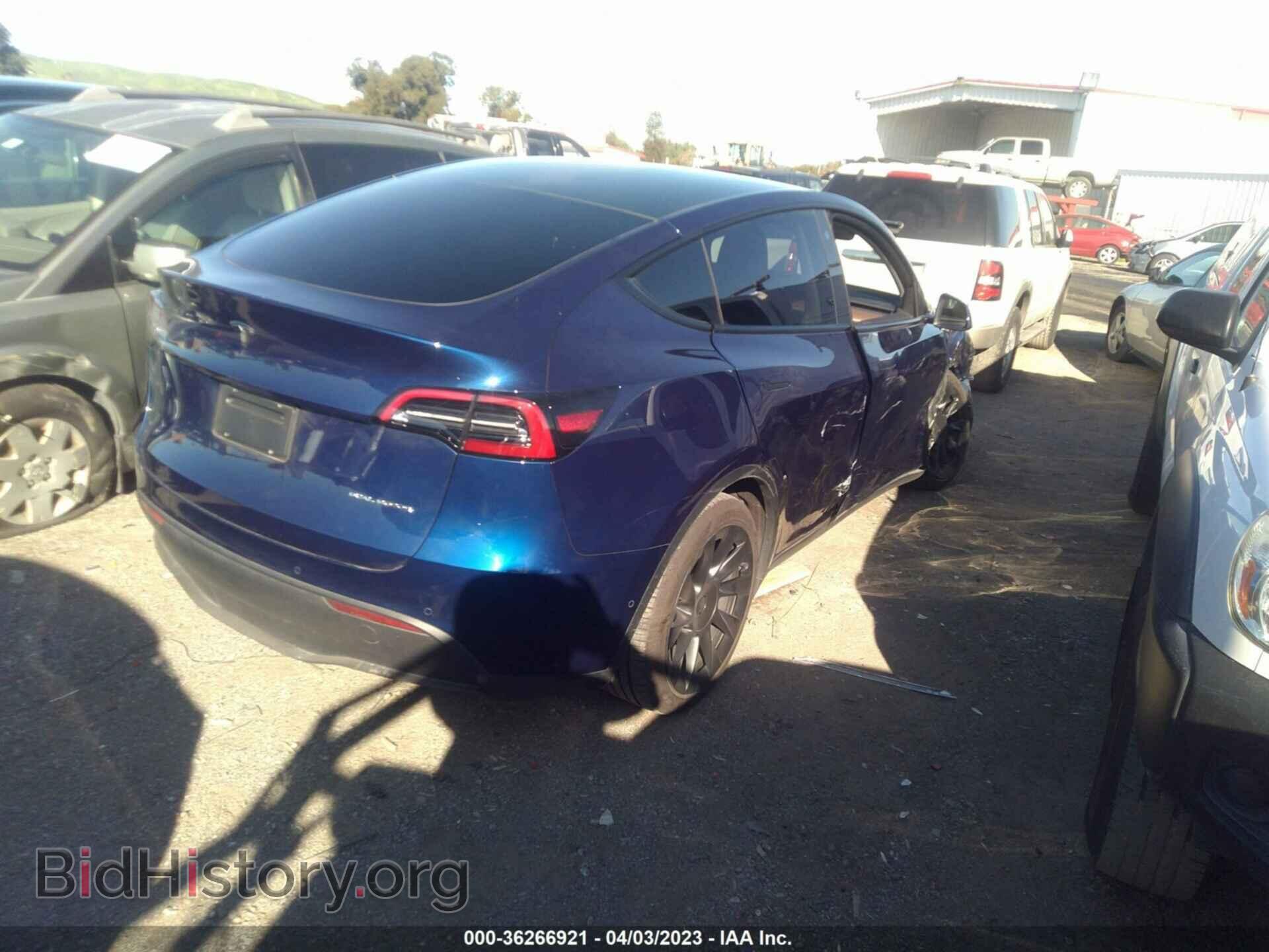 2022 TESLA MODEL Y - VIN: 7SAYGDEEXNF541255 - Фото 4