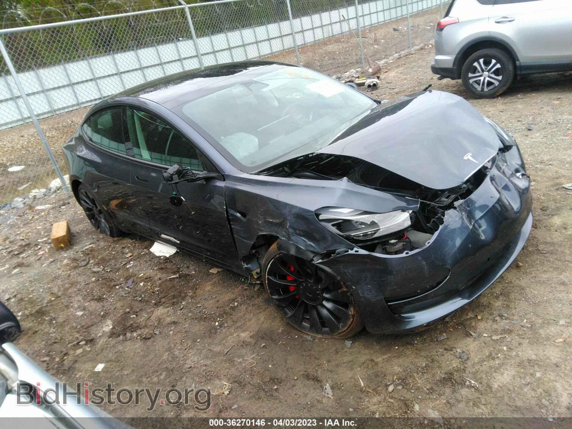 Photo 5YJ3E1EC2NF354487 - TESLA MODEL 3 2022