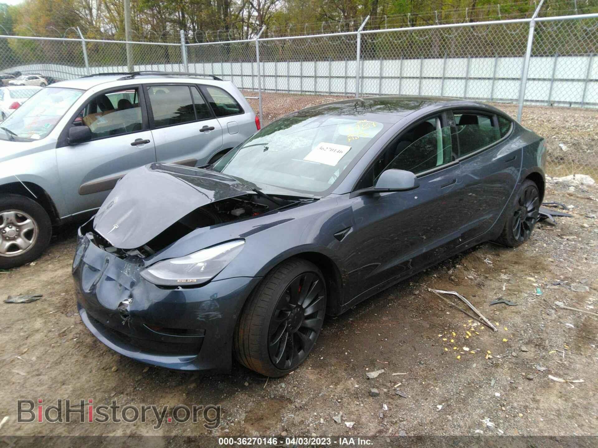 2022 TESLA MODEL 3 - VIN: 5YJ3E1EC2NF354487 - Фото 2