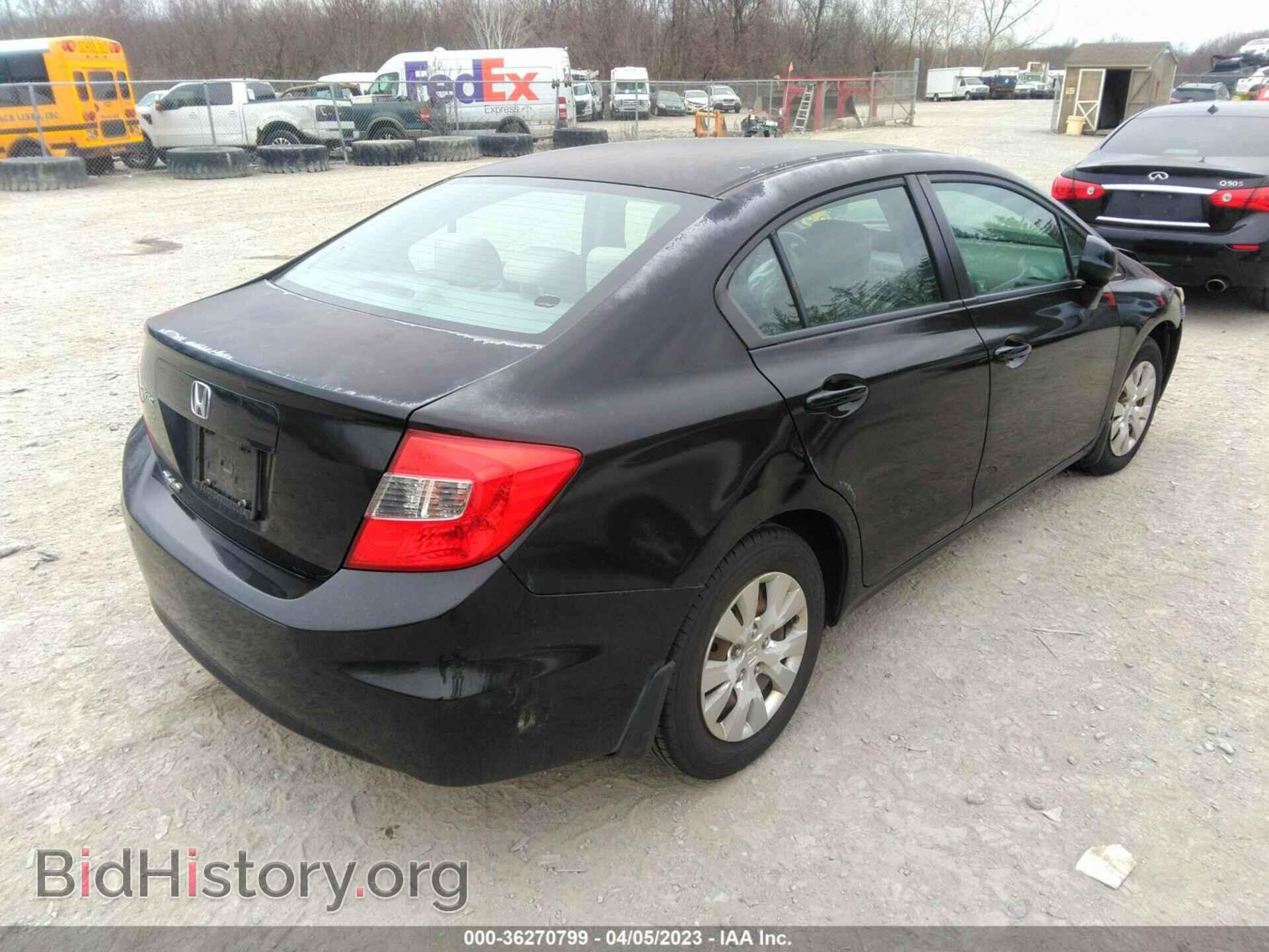 2012 HONDA CIVIC SDN - VIN: 2HGFB2F53CH530600 - Фото 4