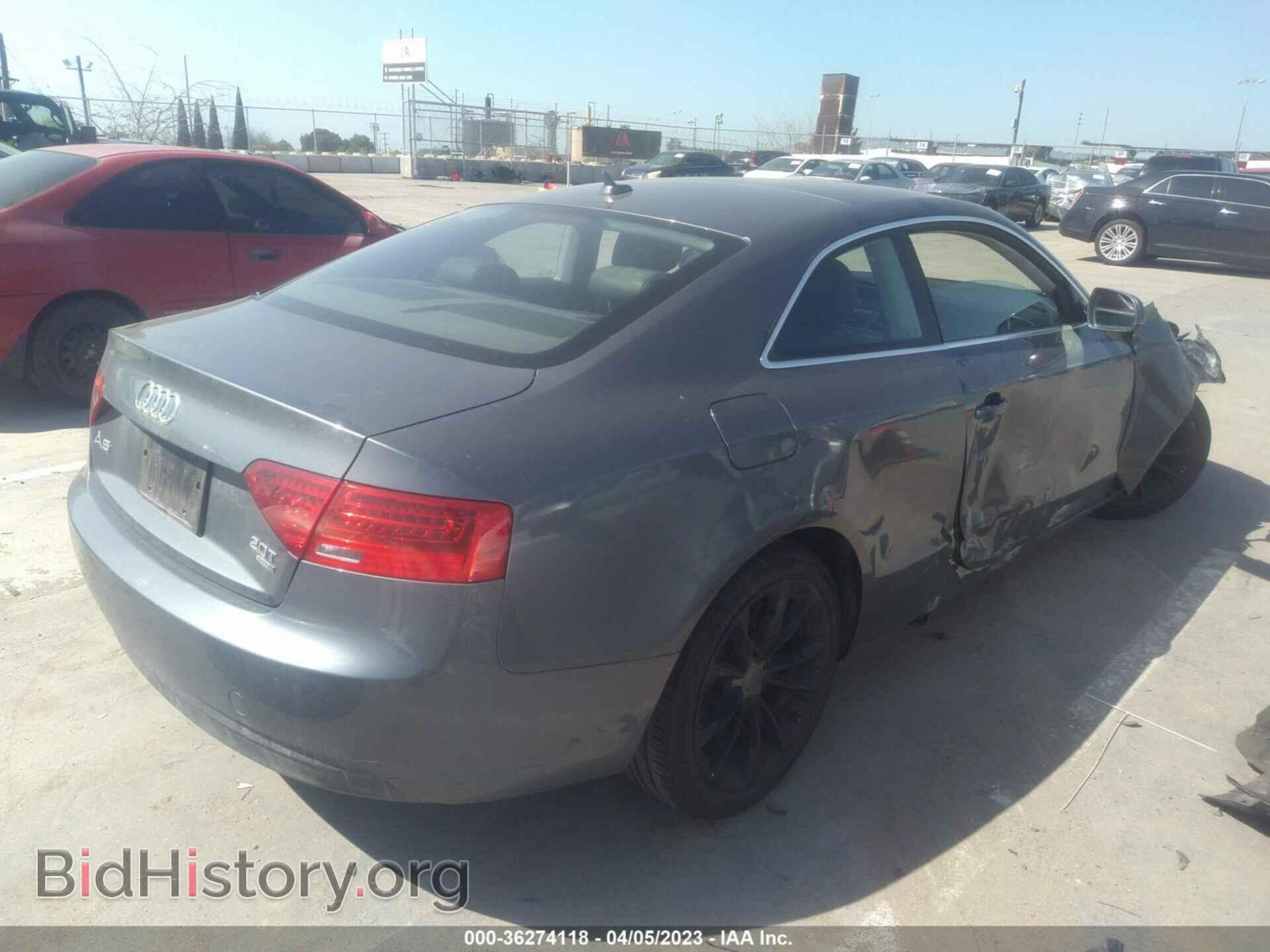 2013 AUDI A5 - VIN: WAUCFAFR1DA072331 - Photo 4