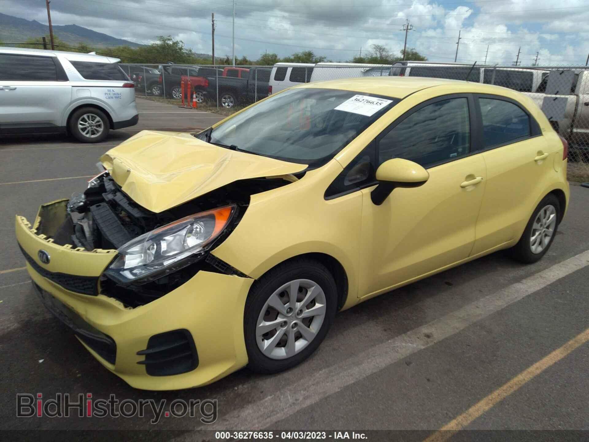 2016 KIA RIO - VIN: KNADM5A37G6577155 - Фото 2