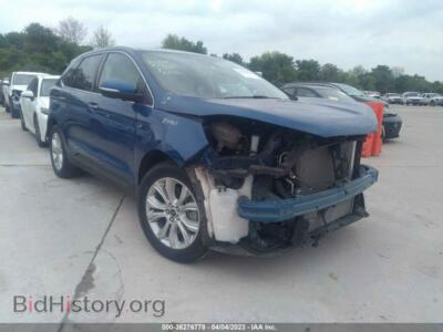 2021 Ford EDGE TITANIUM, blue — VIN 2FMPK4K93MBA10288, IAAI