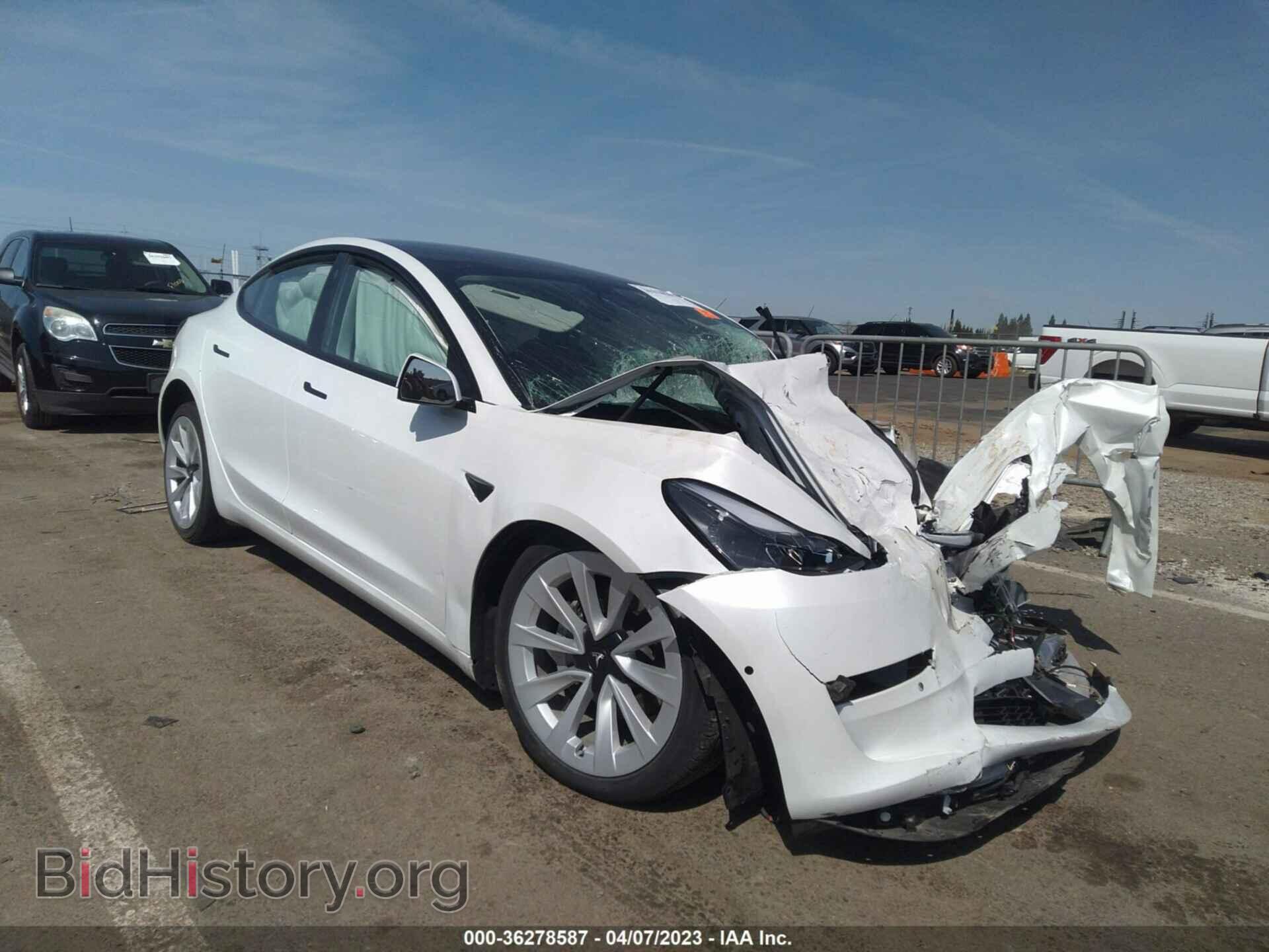 Photo 5YJ3E1EBXMF072555 - TESLA MODEL 3 2021
