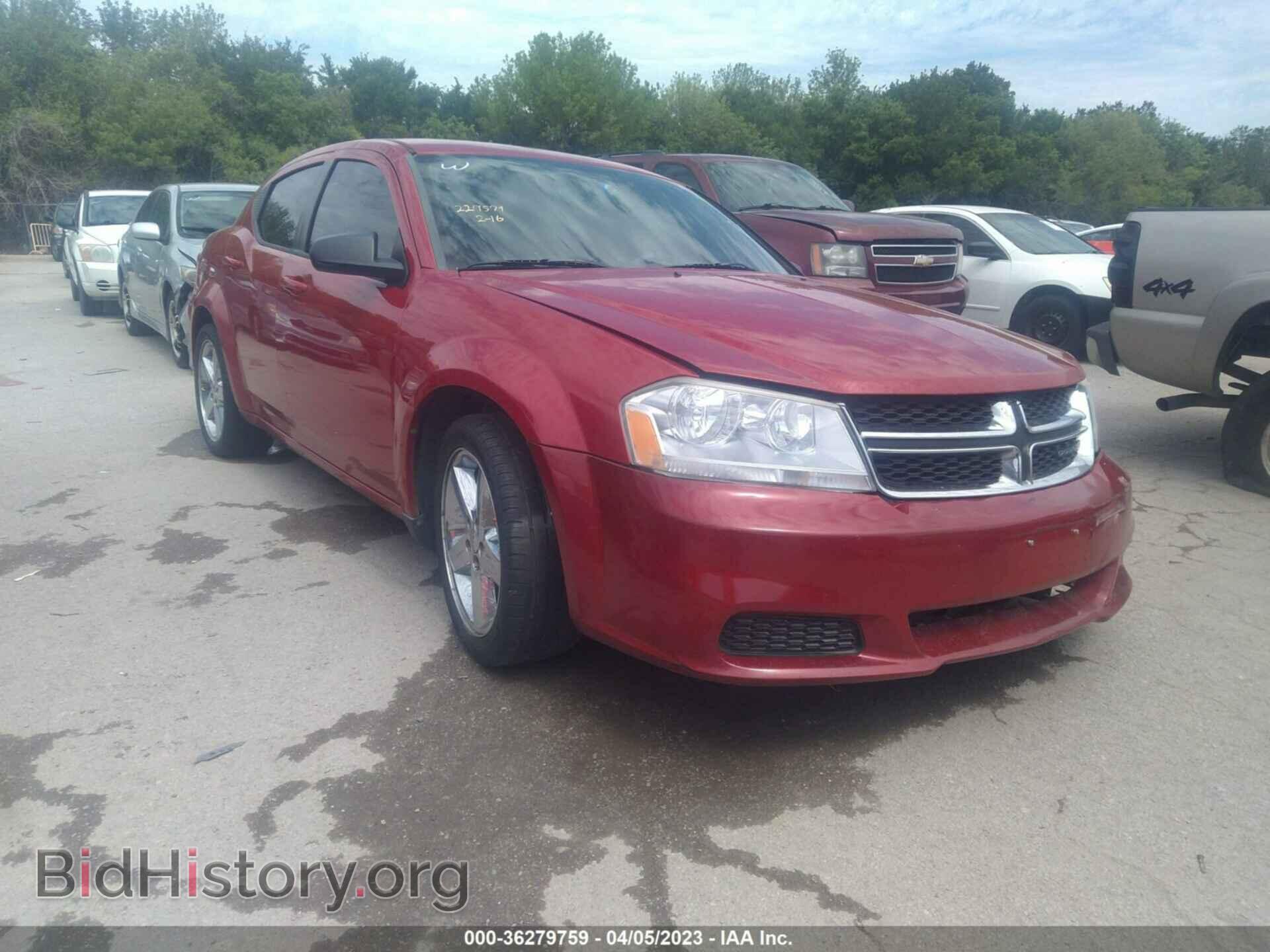 Photo 1C3CDZAG8DN760255 - DODGE AVENGER 2013