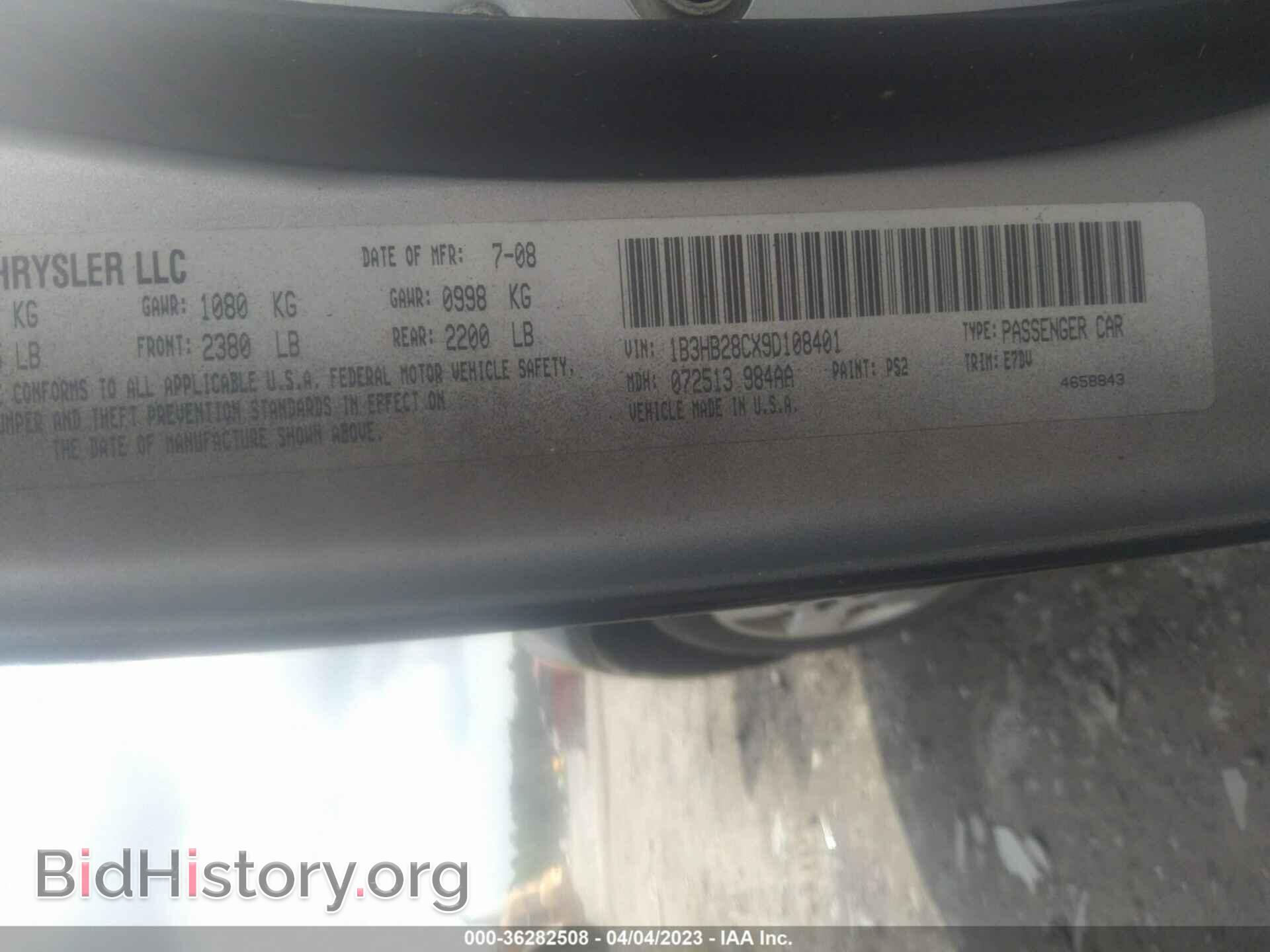 2009 DODGE CALIBER - VIN: 1B3HB28CX9D108401 - Фото 9