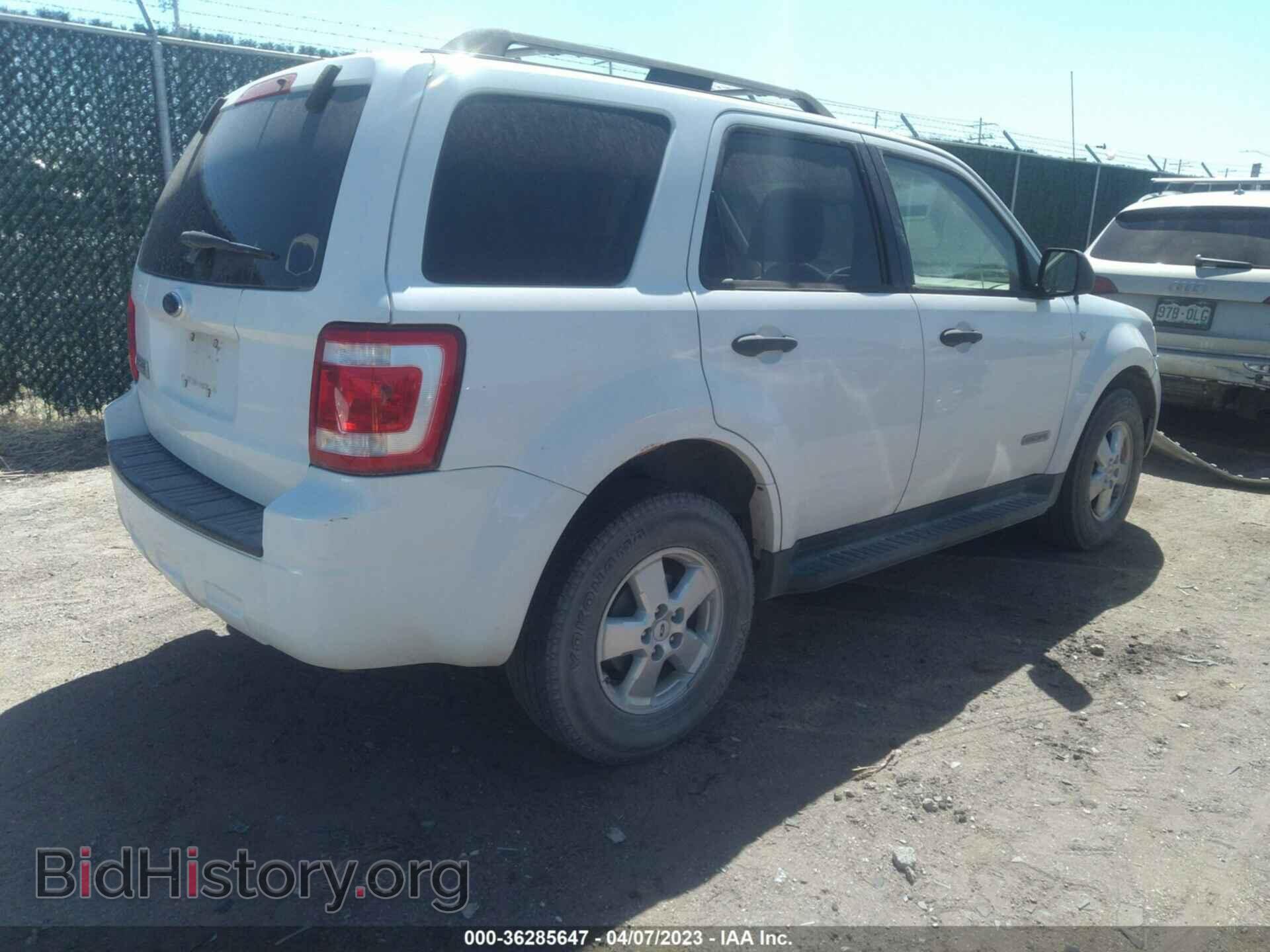 2008 FORD ESCAPE - VIN: 1FMCU03148KB99717 - Фото 4