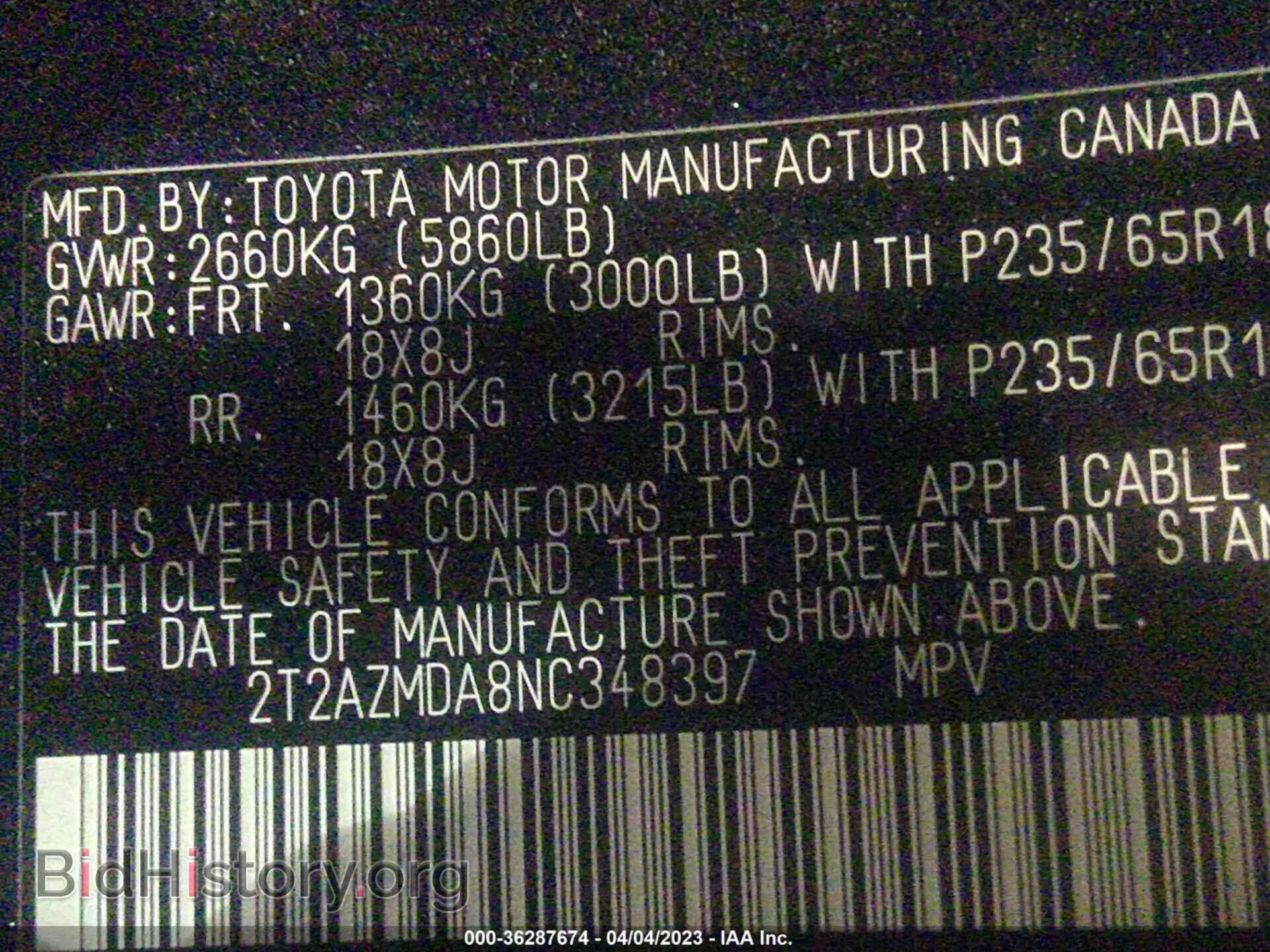 2022 LEXUS RX - VIN: 2T2AZMDA8NC348397 - Фото 9