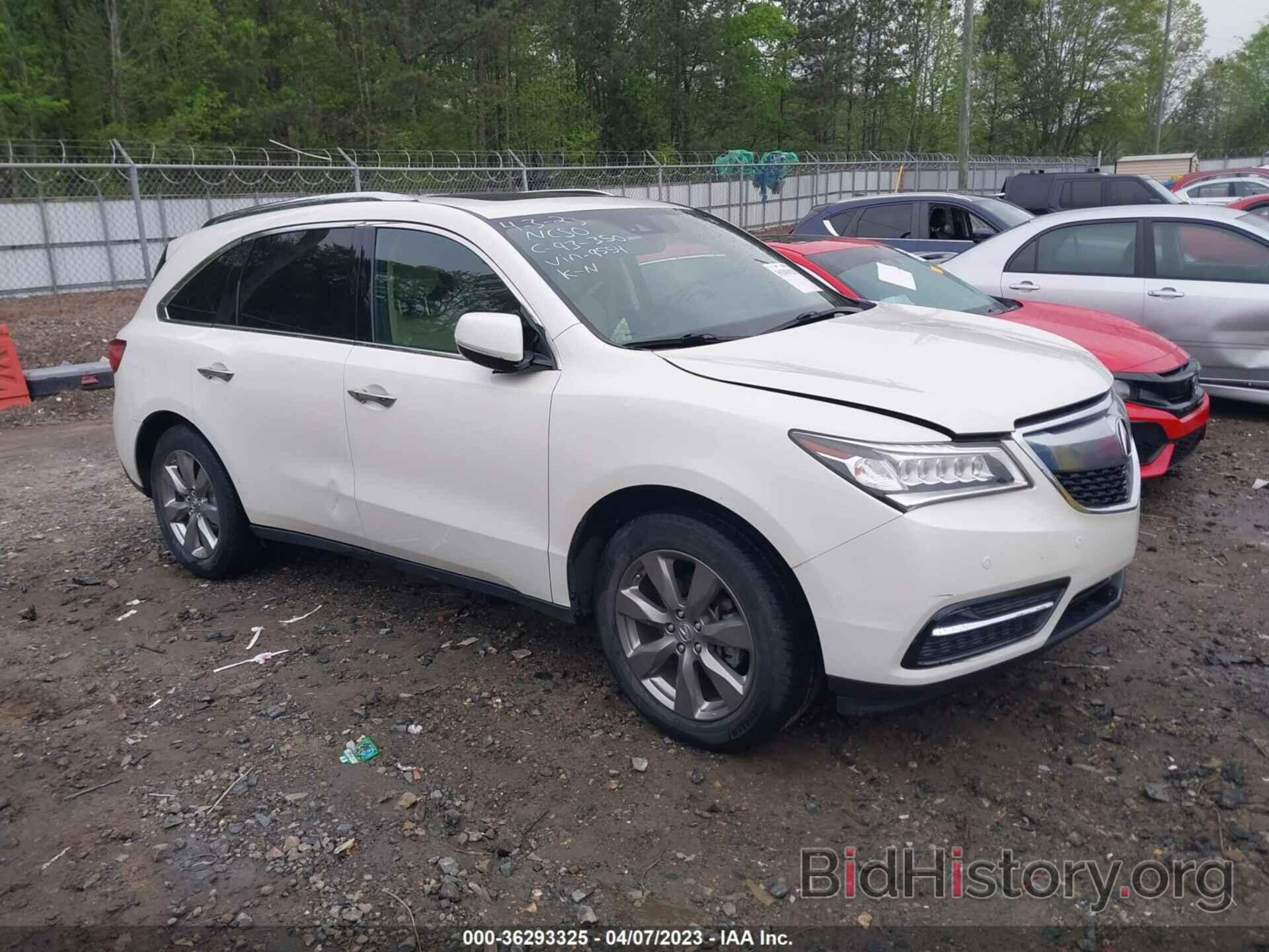 Фотография 5FRYD4H90GB039554 - ACURA MDX 2016