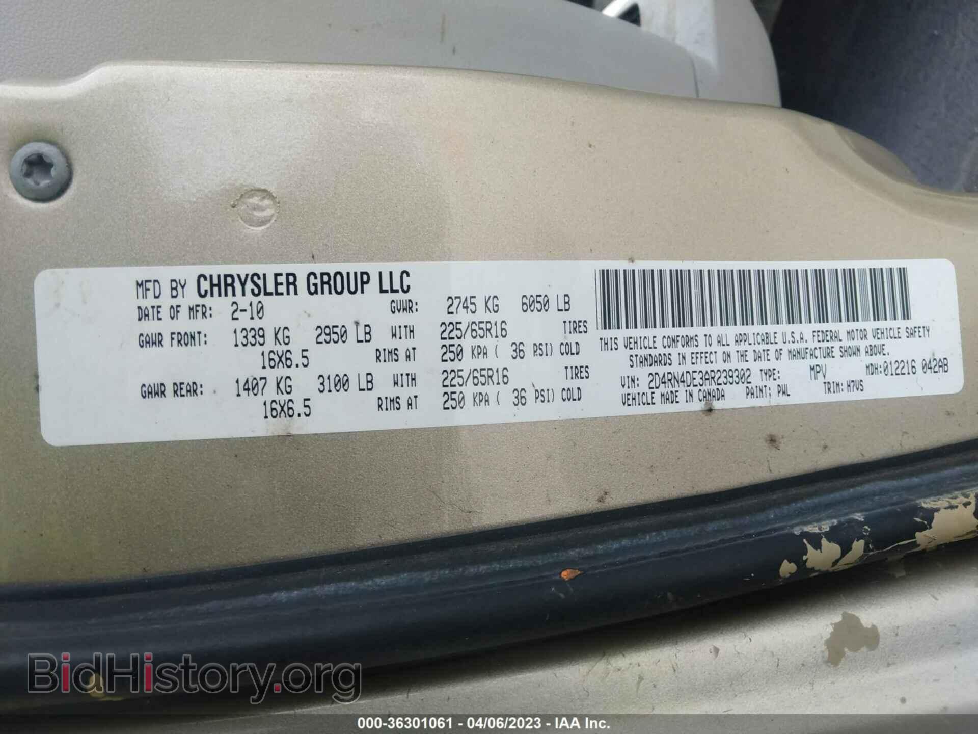 2010 DODGE GRAND CARAVAN - VIN: 2D4RN4DE3AR239302 - Фото 9