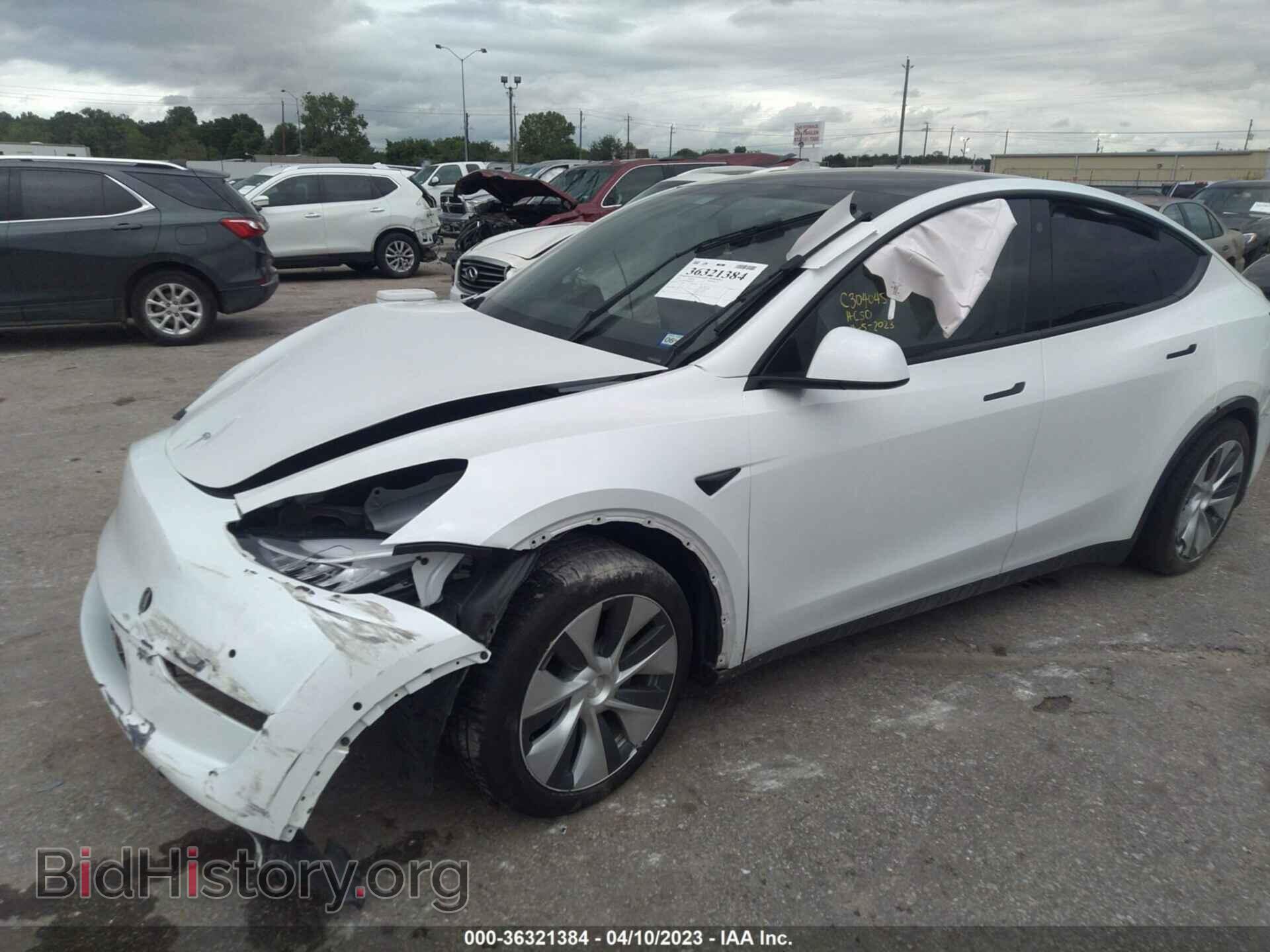 2021 TESLA MODEL Y - VIN: 5YJYGDEE5MF201717 - Фото 2