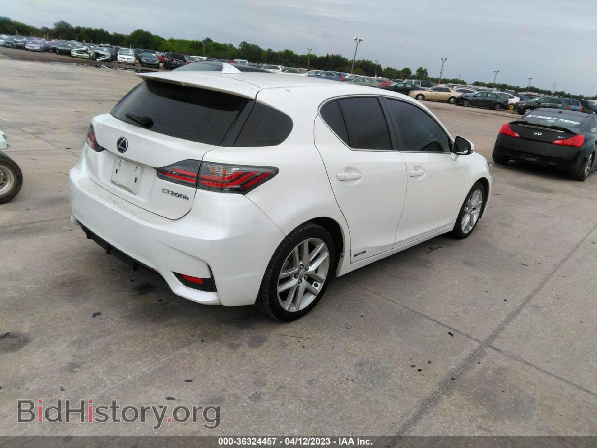 2014 LEXUS CT 200H - VIN: JTHKD5BH5E2196122 - Фото 4
