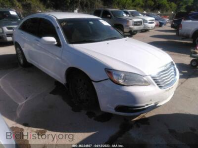 2013 Chrysler 200 LX, white — VIN 1C3CCBAB5DN559427, IAAI