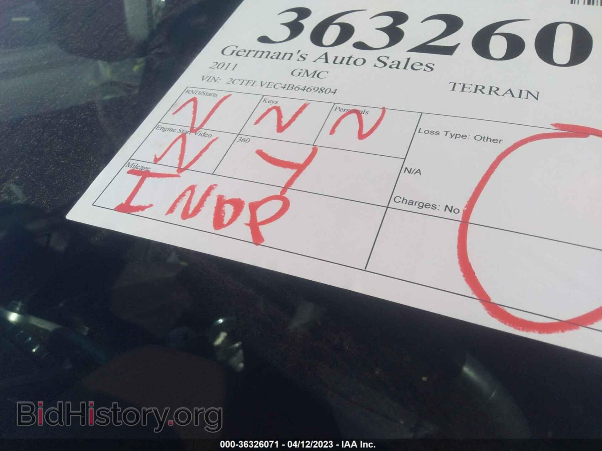 2011 GMC TERRAIN - VIN: 2CTFLVEC4B6469804 - Фото 7