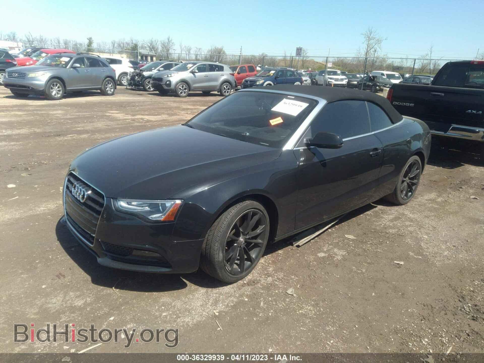 2013 AUDI A5 - VIN: WAULFAFH0DN001217 - Фото 2