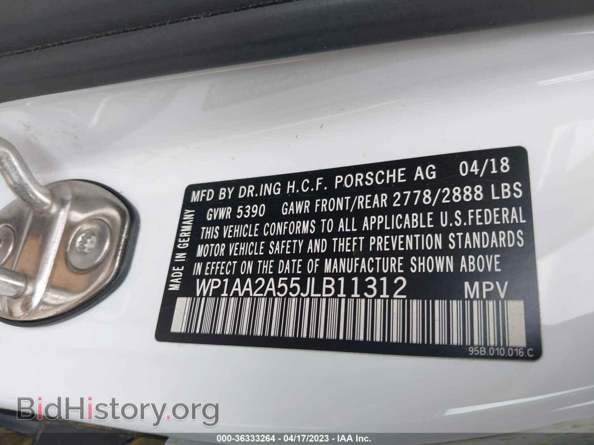 2018 PORSCHE MACAN - VIN: WP1AA2A55JLB11312 - Фото 9