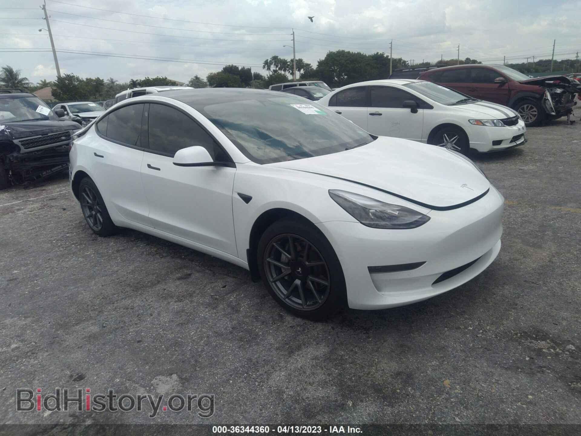 Photo 5YJ3E1EA1MF048295 - TESLA MODEL 3 2021