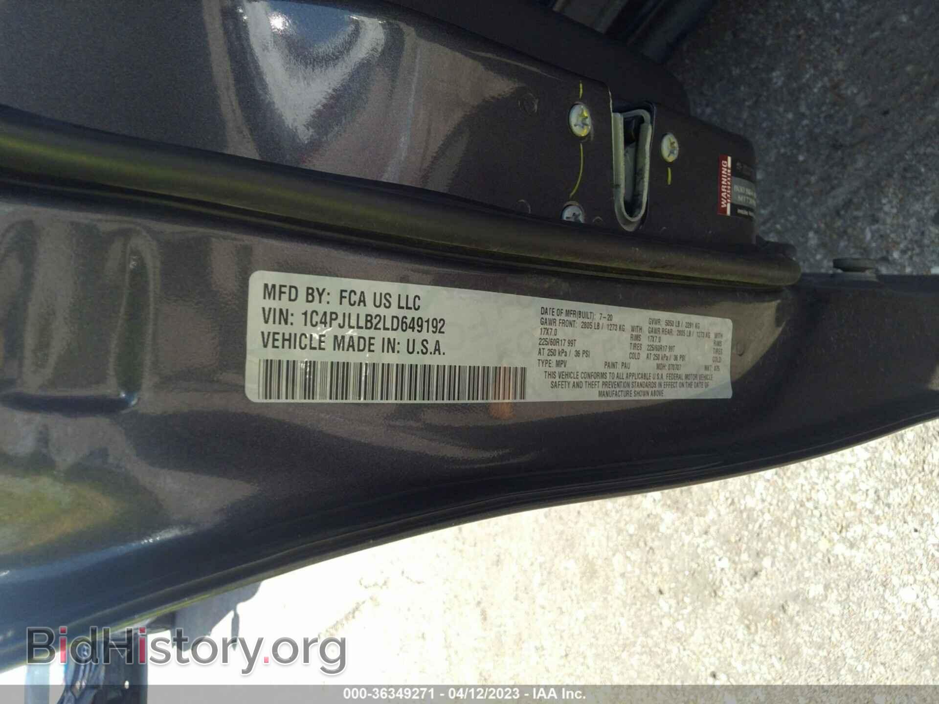 2020 JEEP CHEROKEE - VIN: 1C4PJLLB2LD649192 - Фото 9