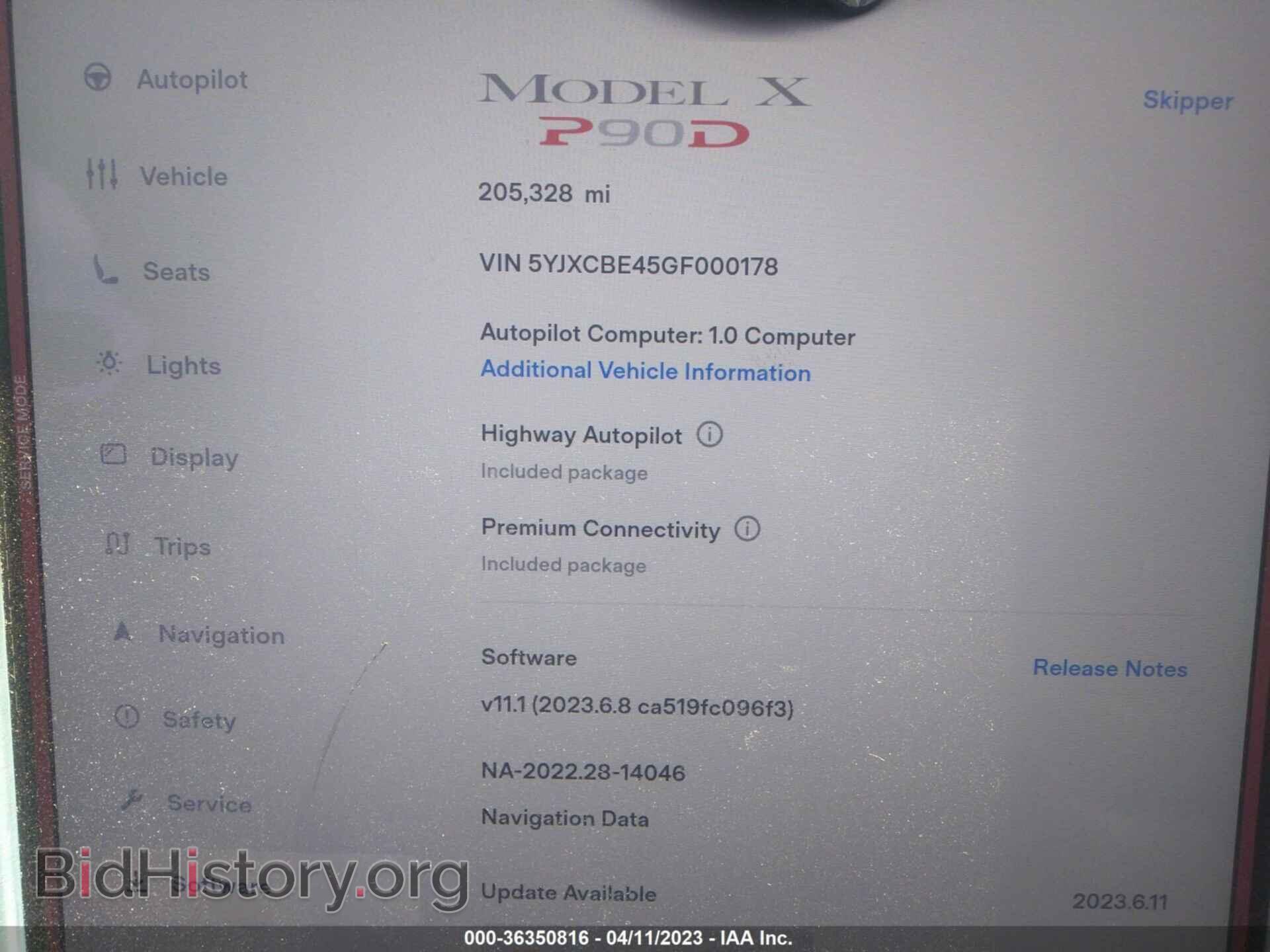 2016 TESLA MODEL X - VIN: 5YJXCBE45GF000178 - Photo 7