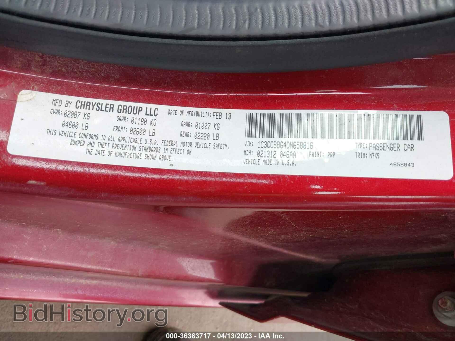 2013 CHRYSLER 200 - VIN: 1C3CCBBG4DN658816 - Photo 9