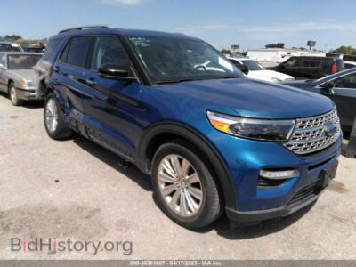 2021 Ford EXPLORER Limited, синий — VIN 1FMSK7FH2MGB43078, IAAI