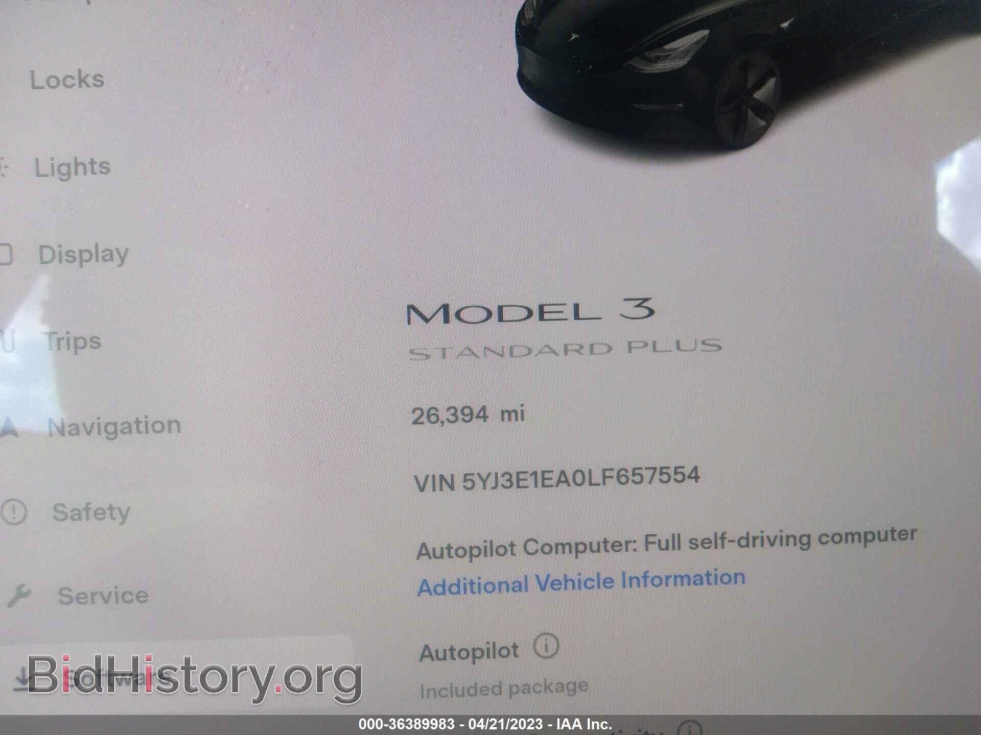 2020 TESLA MODEL 3 - VIN: 5YJ3E1EA0LF657554 - Фото 7