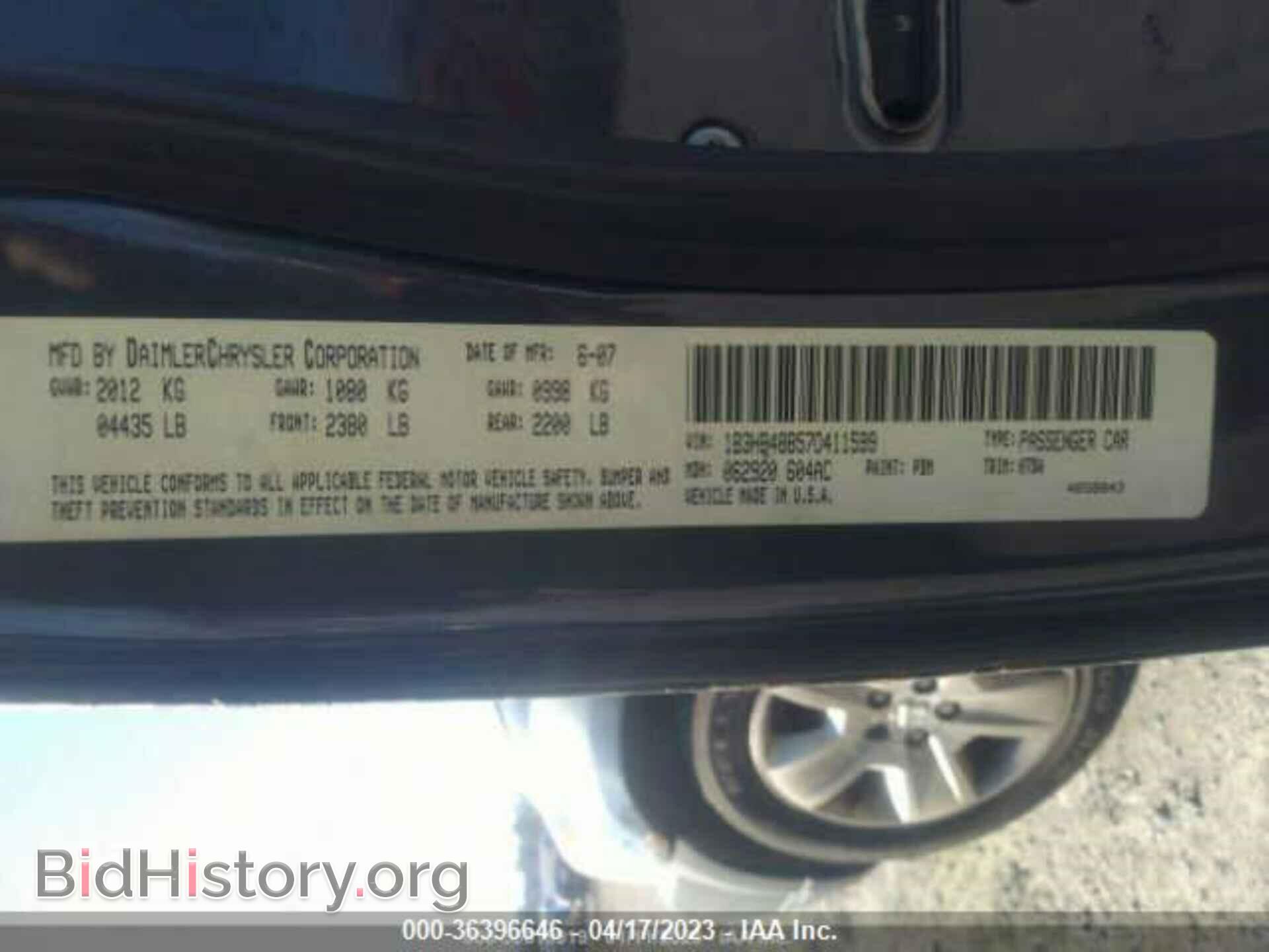 2007 DODGE CALIBER - VIN: 1B3HB48B57D411599 - Photo 9