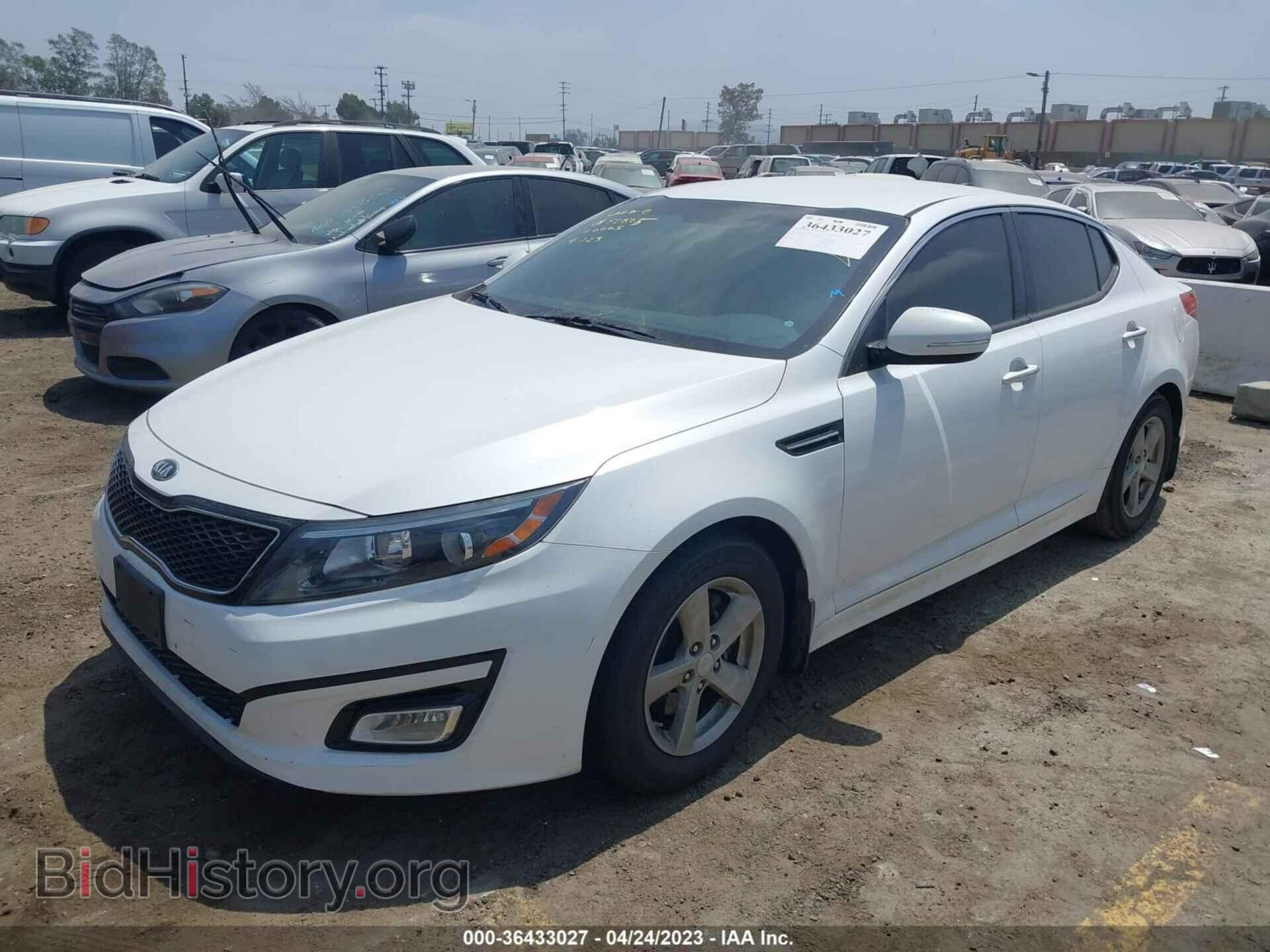 2015 KIA OPTIMA - VIN: KNAGM4A78F5546706 - Фото 2