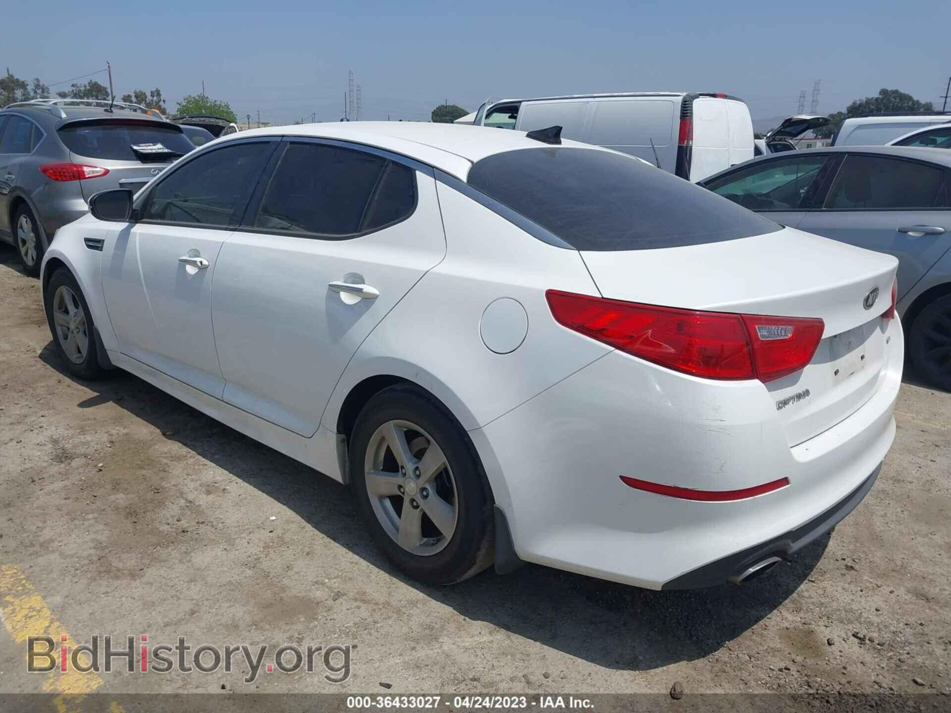 2015 KIA OPTIMA - VIN: KNAGM4A78F5546706 - Фото 3