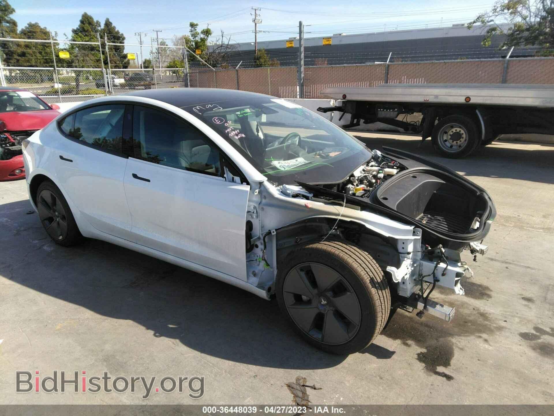 Фотография 5YJ3E1EB7NF266610 - TESLA MODEL 3 2022