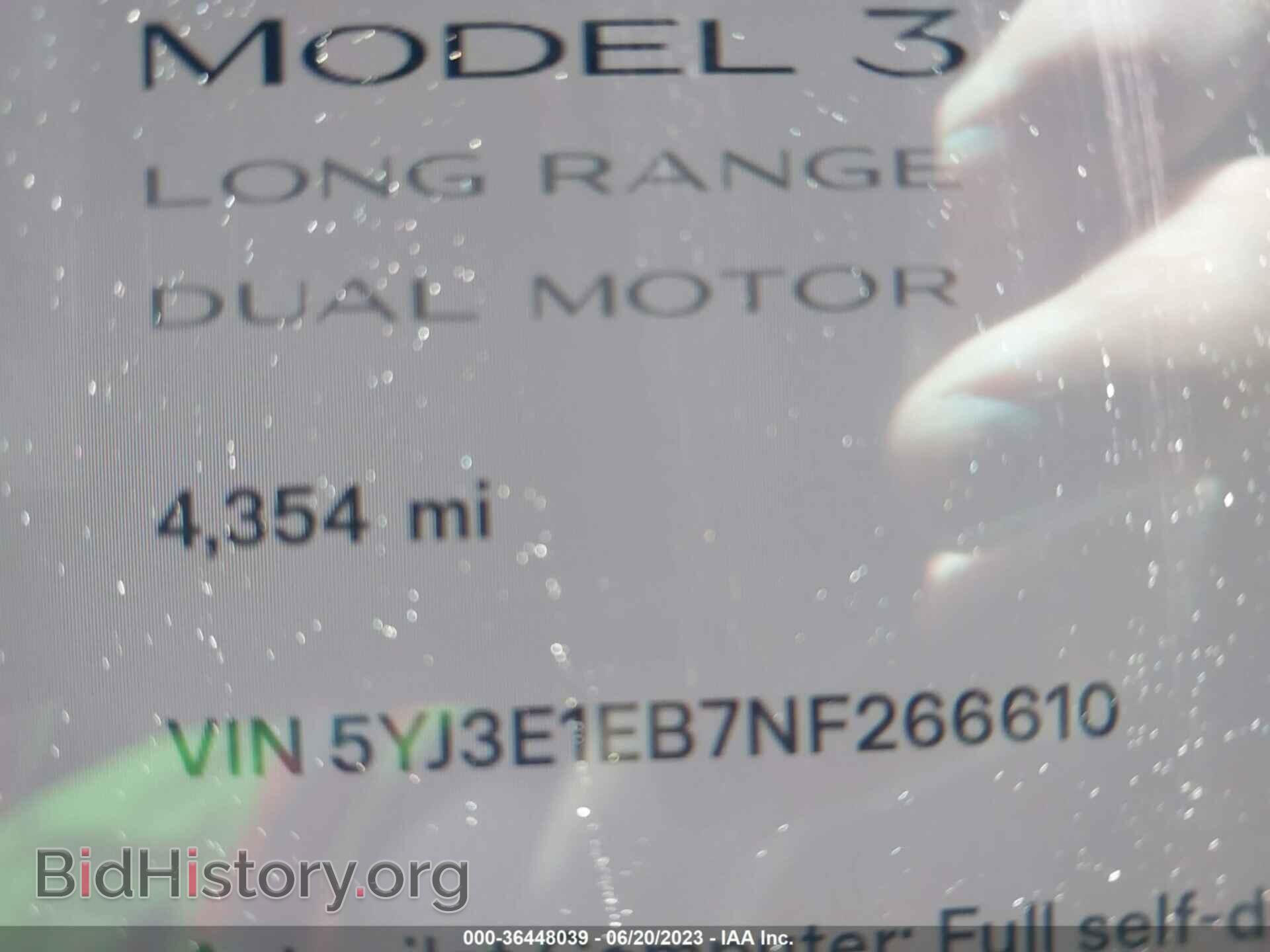 2022 TESLA MODEL 3 - VIN: 5YJ3E1EB7NF266610 - Фото 7