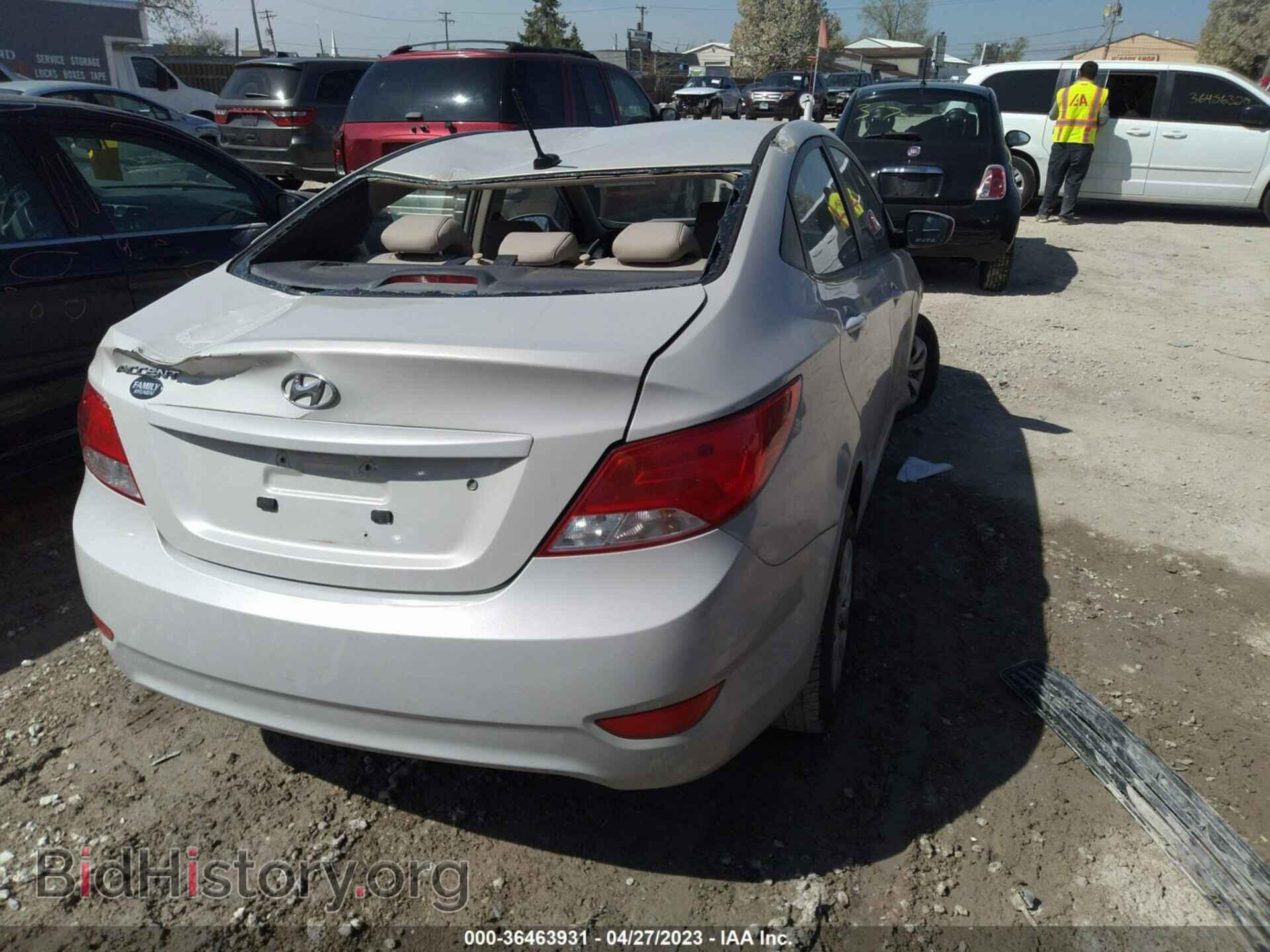 2016 HYUNDAI ACCENT - VIN: KMHCT4AE2GU981727 - Фото 4