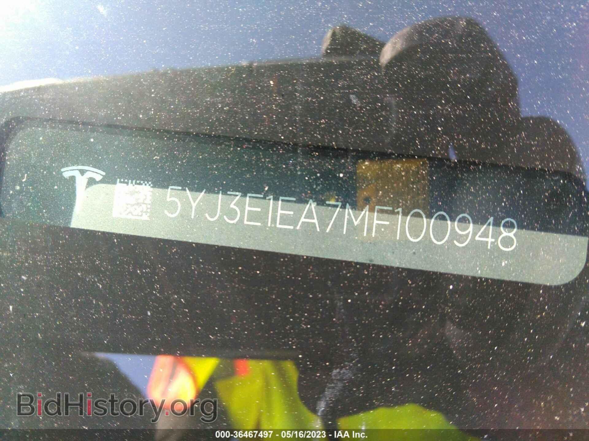 2021 TESLA MODEL 3 - VIN: 5YJ3E1EA7MF100948 - Фото 9