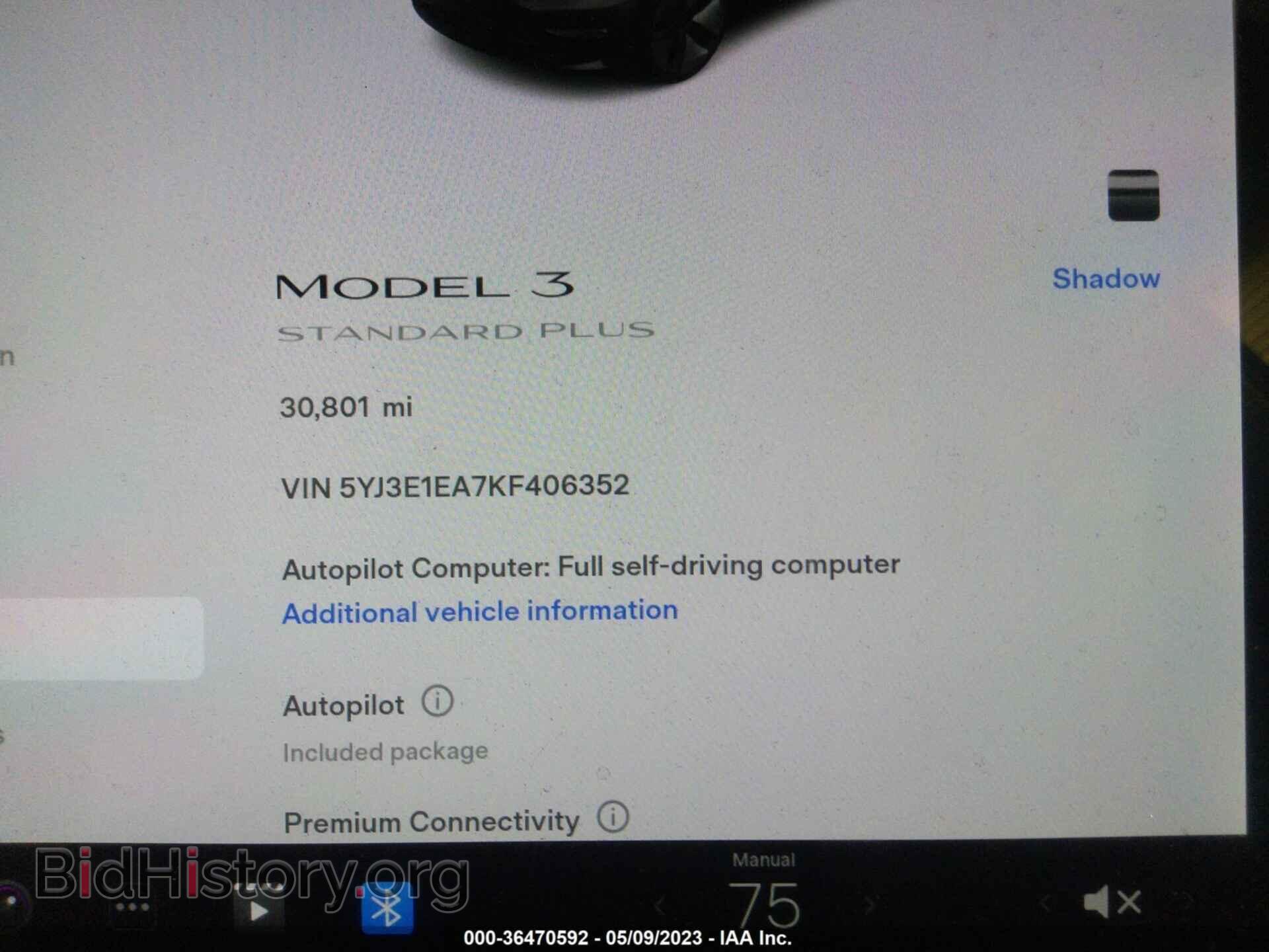 2019 TESLA MODEL 3 - VIN: 5YJ3E1EA7KF406352 - Фото 7