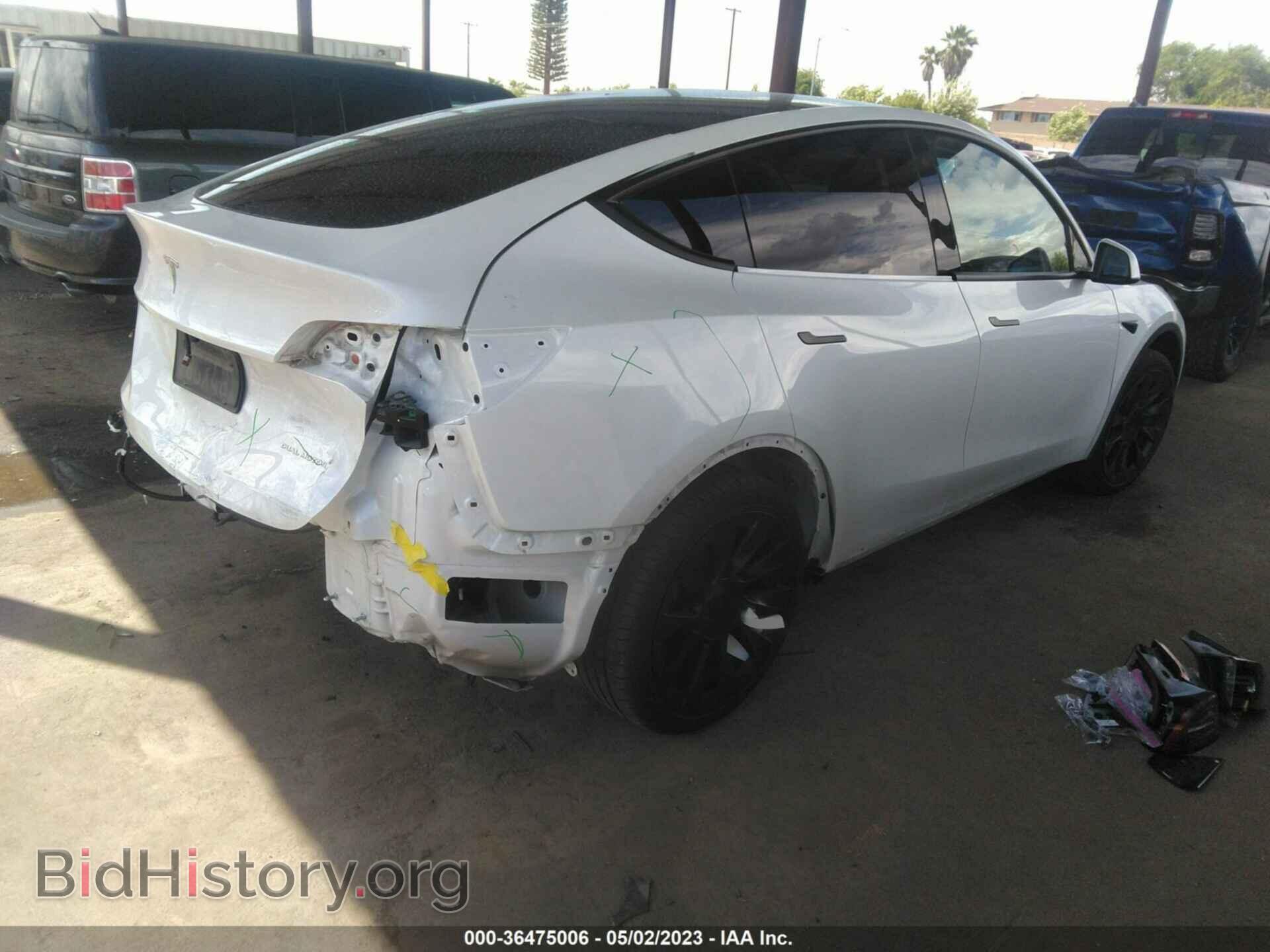2022 TESLA MODEL Y - VIN: 7SAYGAEE6NF432354 - Фото 4