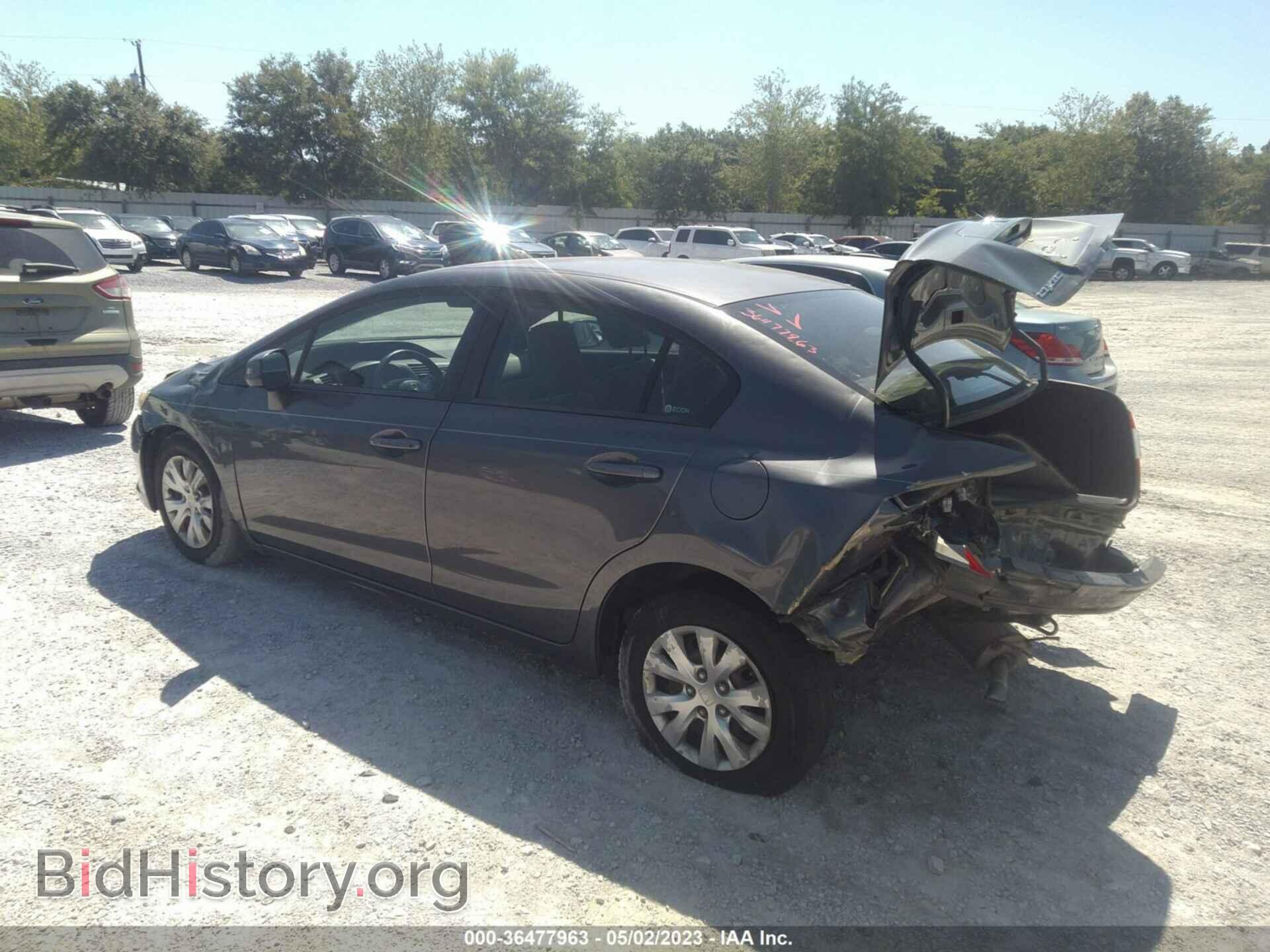 2012 HONDA CIVIC - VIN: 2HGFB2F55CH332746 - Фото 3